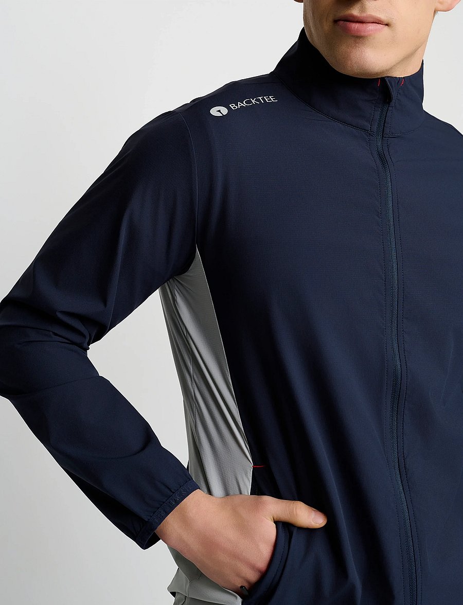 BACKTEE - Mens Windbreaker Jacket - golfjakker - navy - 5