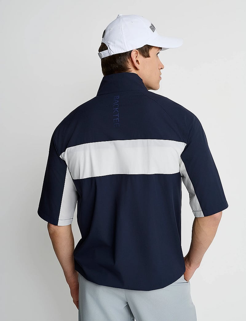 BACKTEE - Mens Winbreaker Jacket S/S - golfjackor - navy - 2