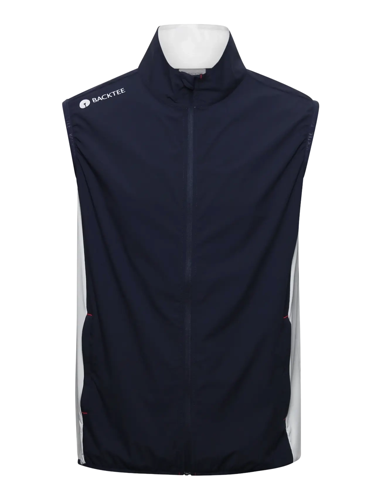 BACKTEE Mens Windbreaker Vest Navy - L - Herren