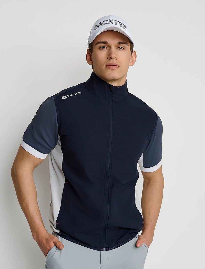 BACKTEE - Mens Windbreaker Vest - västar - navy - 0