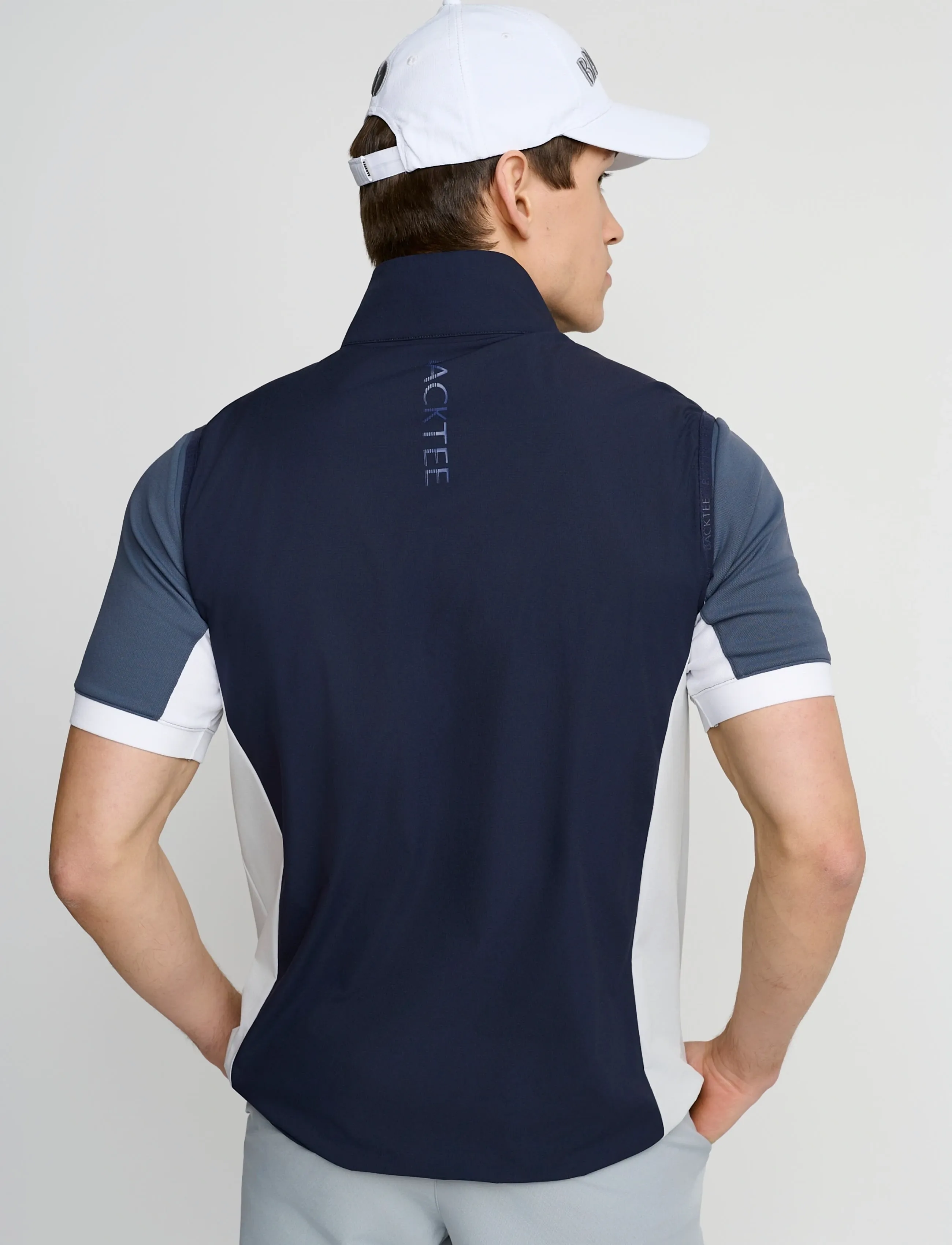 BACKTEE - Mens Windbreaker Vest - kamizelki - navy - 2
