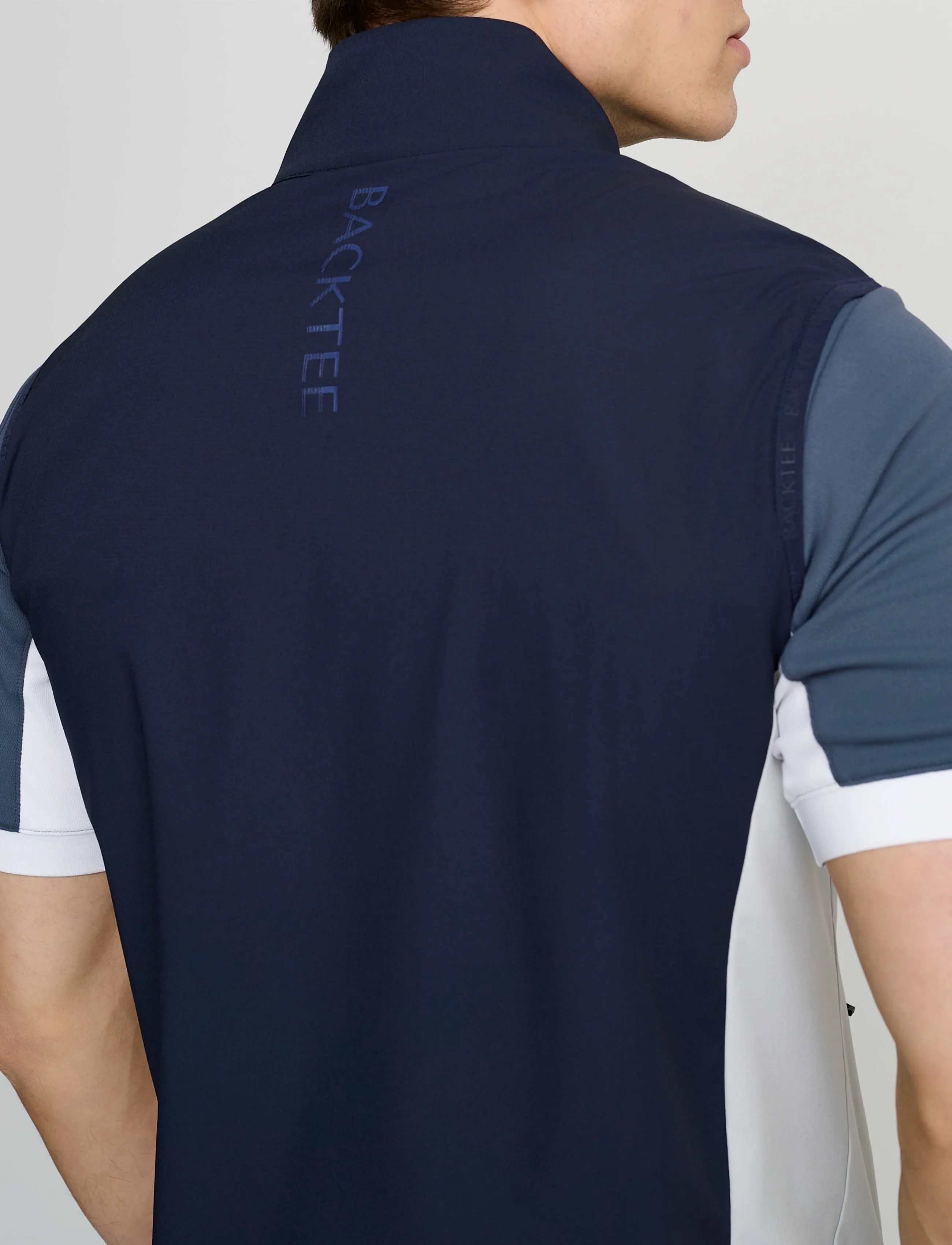 BACKTEE - Mens Windbreaker Vest - kamizelki - navy - 4