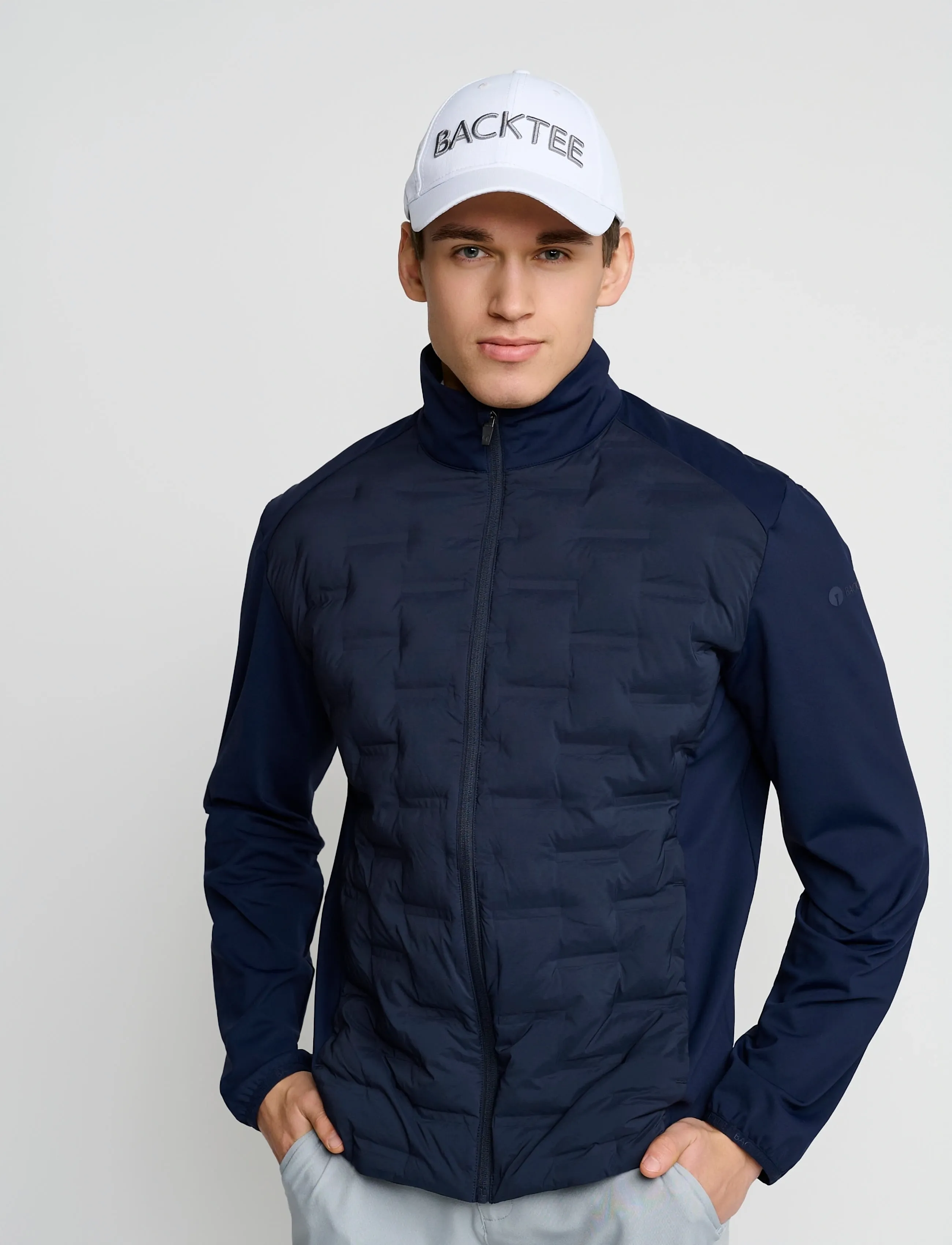 BACKTEE Mens Epic Hybrid Jacket, 3XL, Sport Jackets, Marineblau - Golf Männerswear