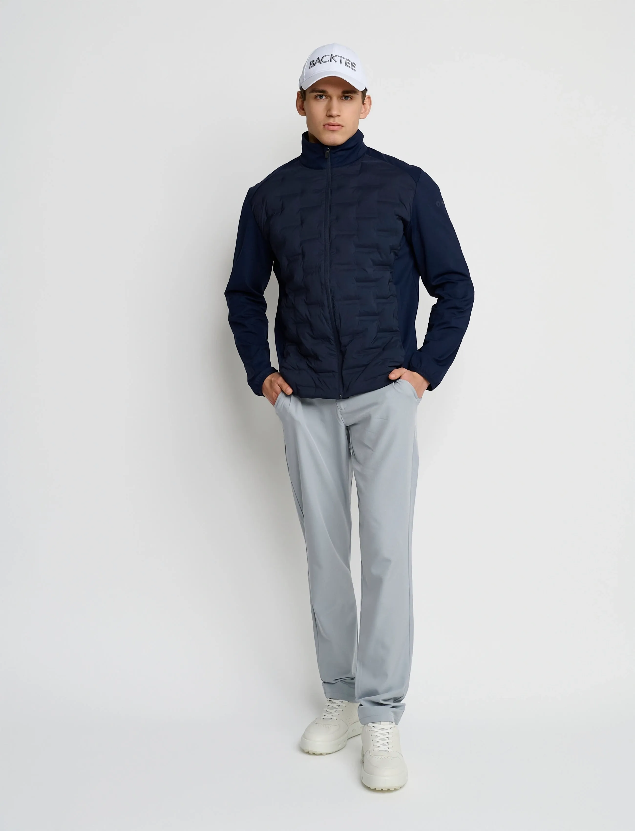 BACKTEE - Mens Epic Hybrid Jacket - golftakit - navy - 3