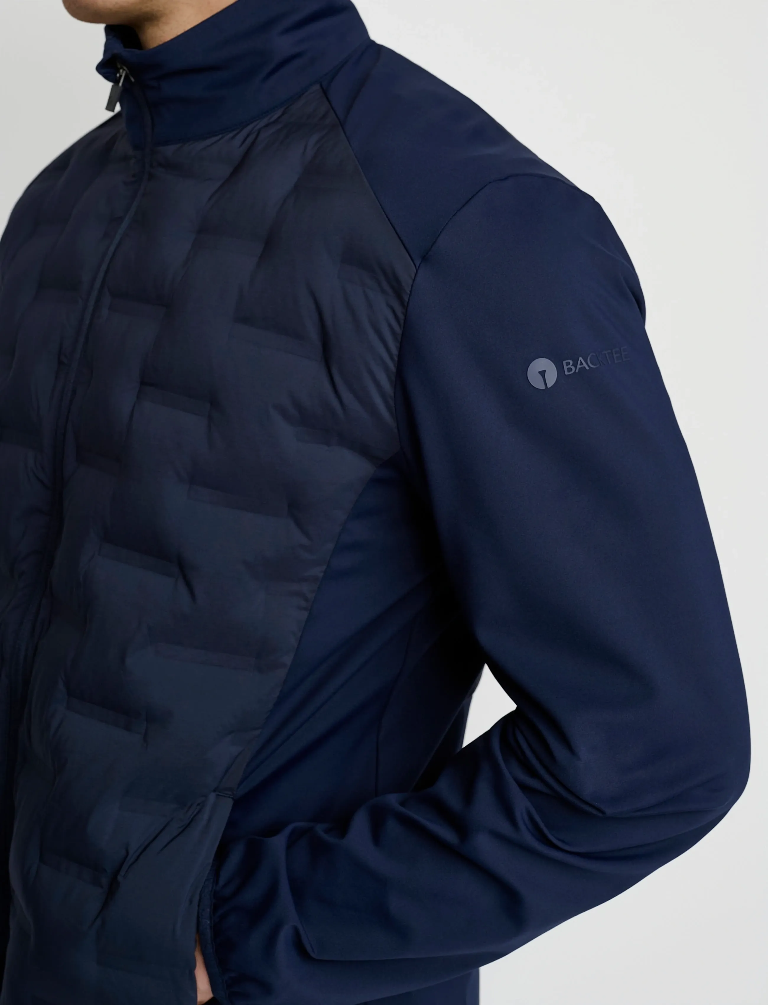 BACKTEE - Mens Epic Hybrid Jacket - golftakit - navy - 4
