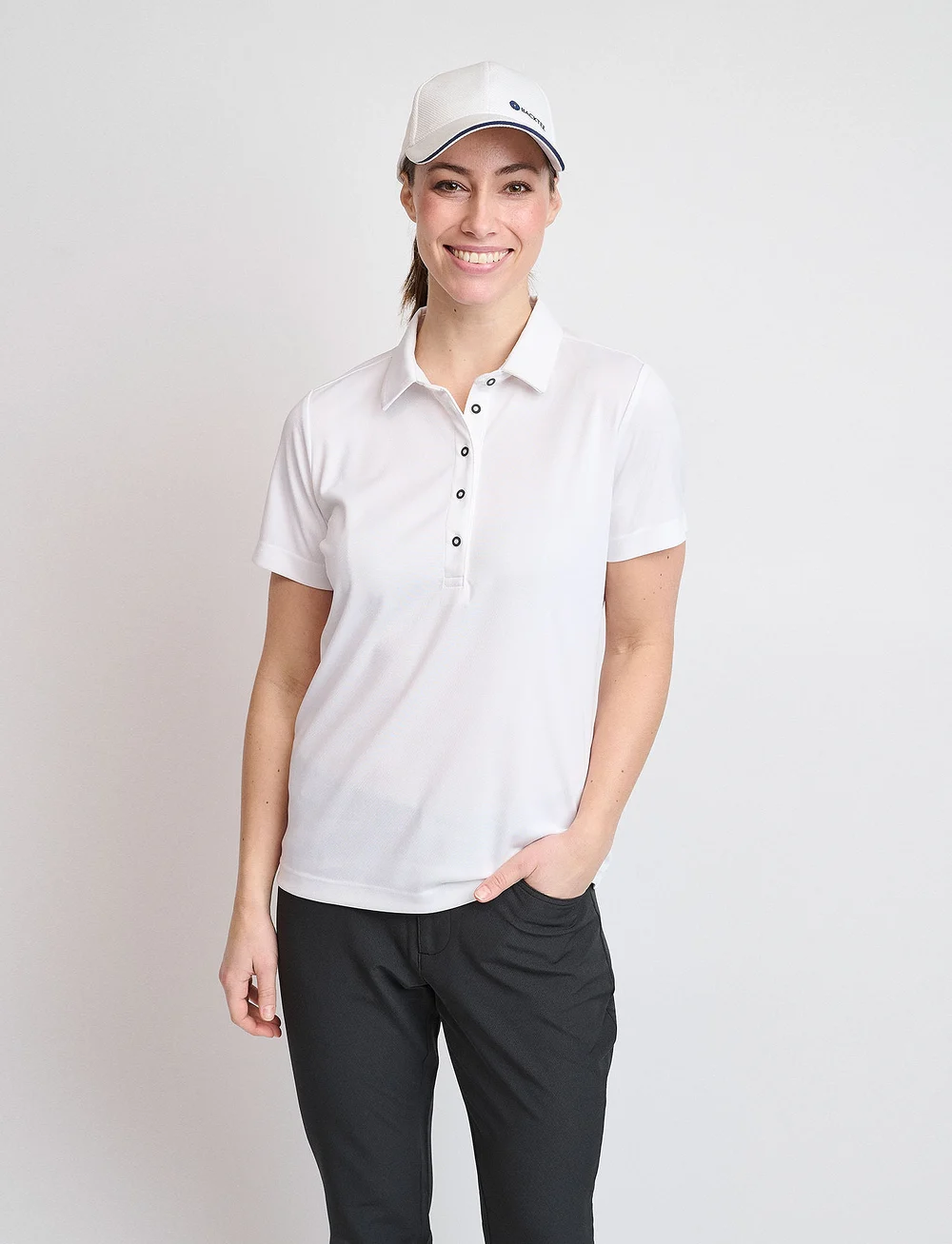 BACKTEE - Ladies Performance Polo - toppar & t-shirts - optical white - 0