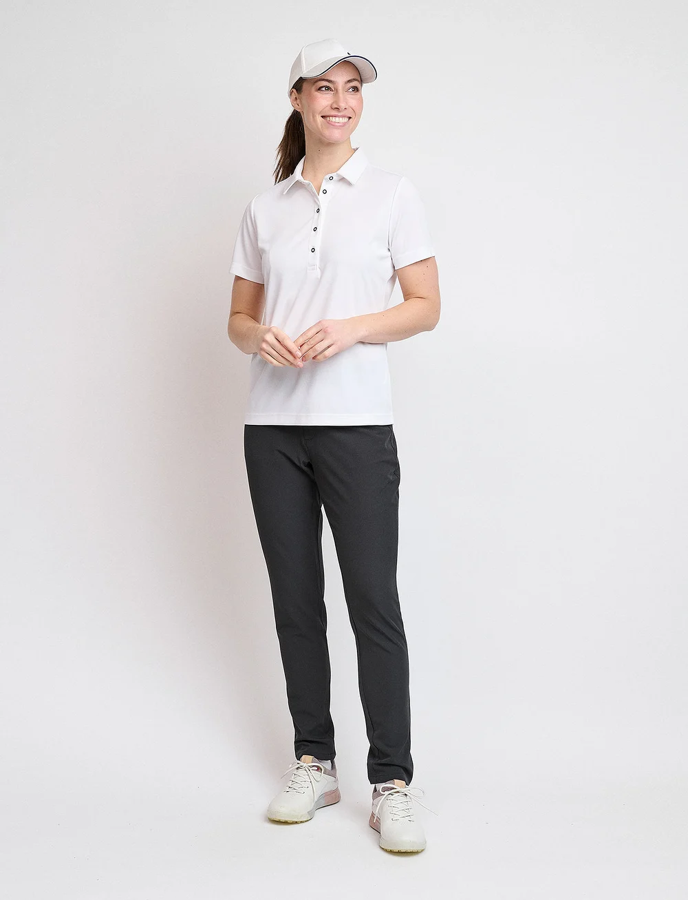 BACKTEE - Ladies Performance Polo - toppar & t-shirts - optical white - 3