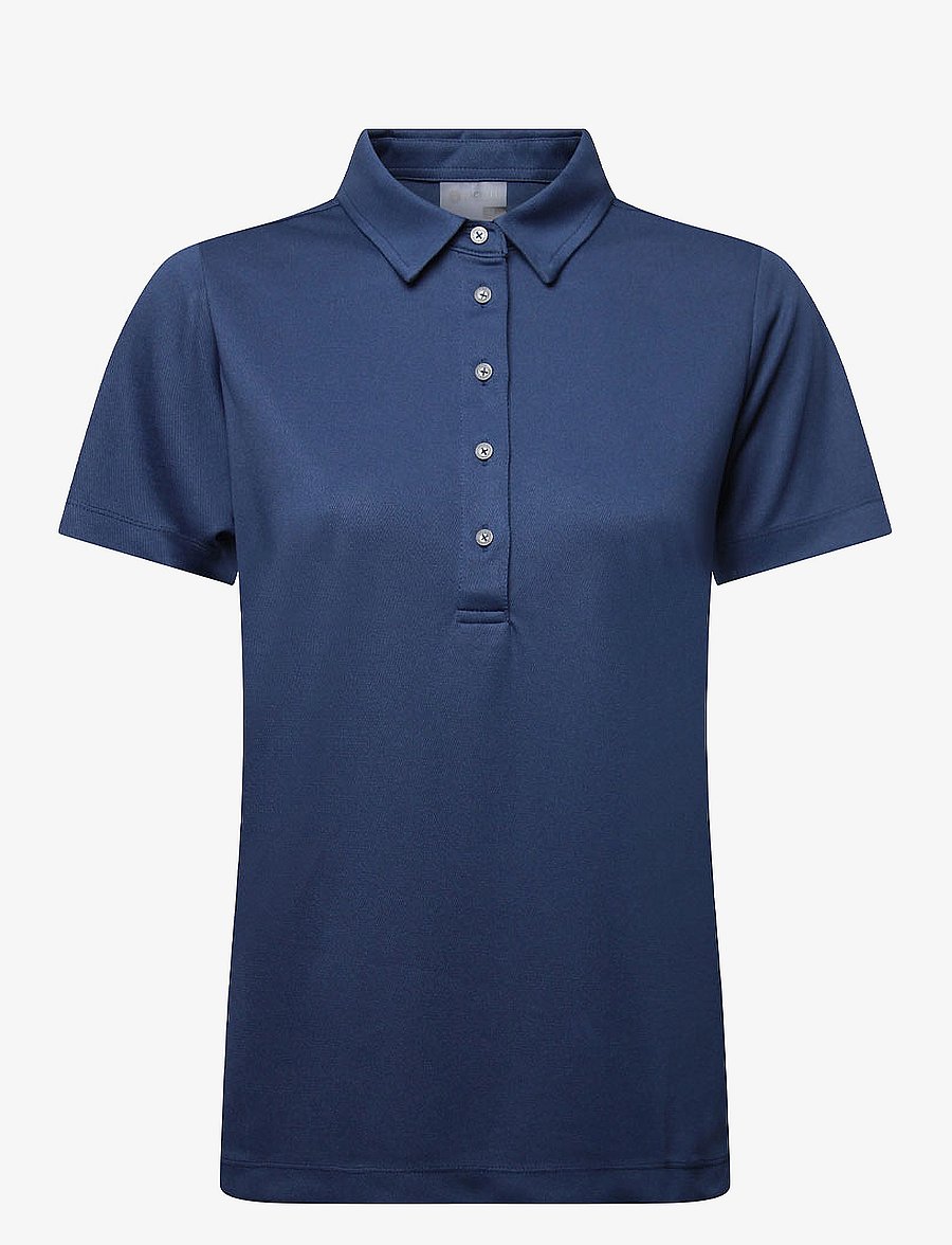 BACKTEE - Ladies Performance Polo - tops & t-shirts - navy - 1