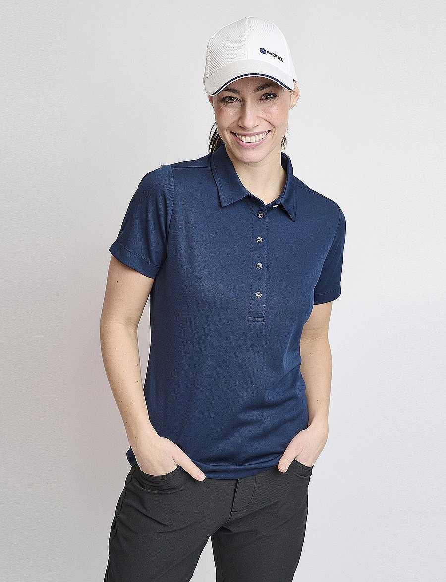 BACKTEE - Ladies Performance Polo - tops & t-shirts - navy - 0