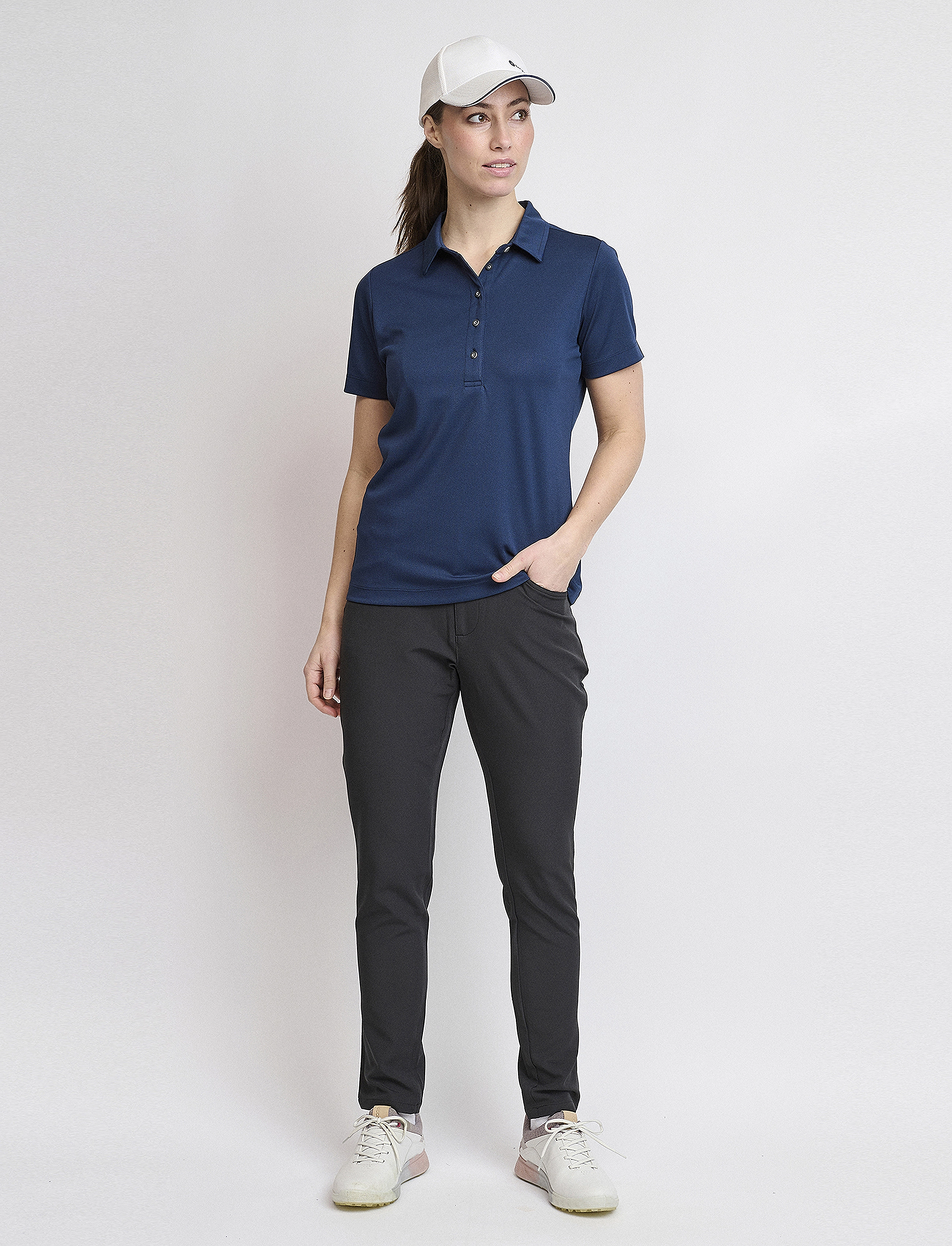 BACKTEE - Ladies Performance Polo - polo shirts - navy - 3