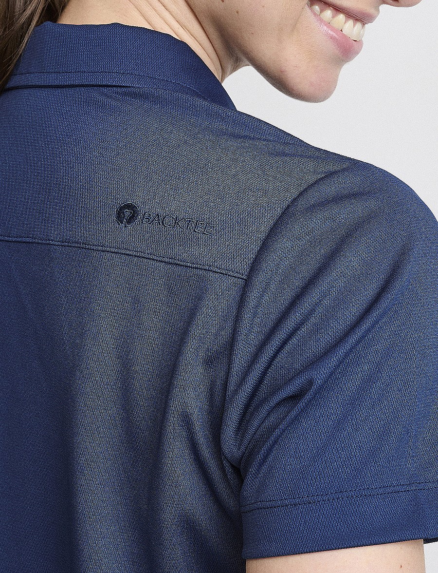 BACKTEE - Ladies Performance Polo - tops & t-shirts - navy - 4