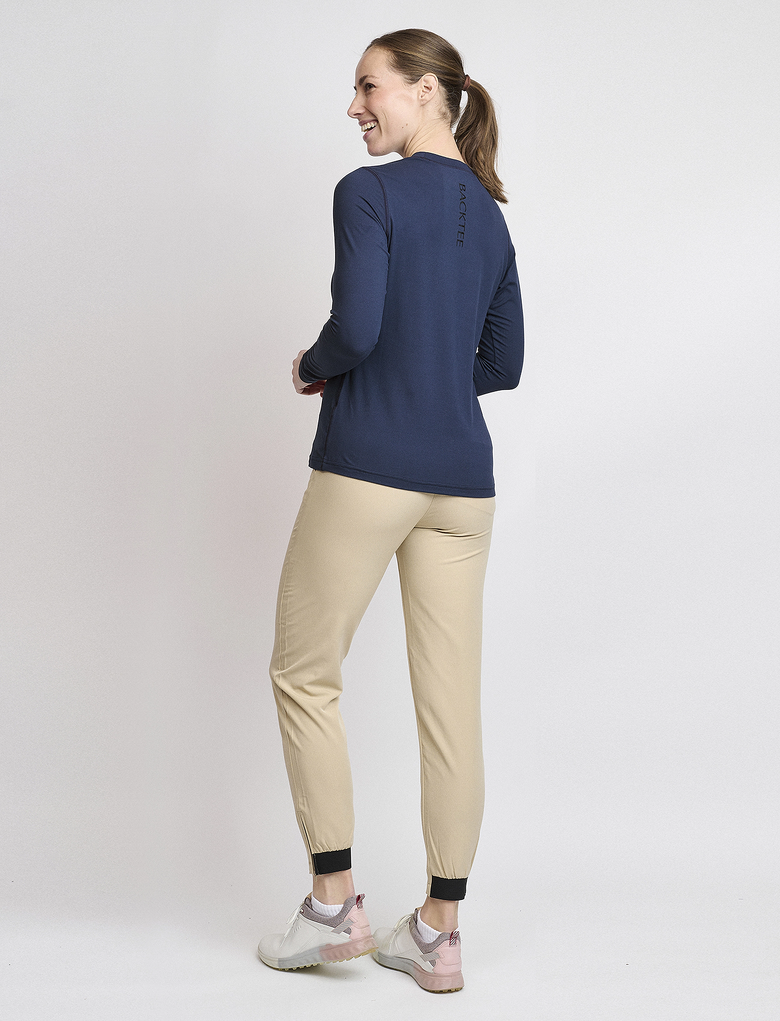 BACKTEE - Ladies First Skin Round Neck - alussärgid ja t-särgid - navy - 2