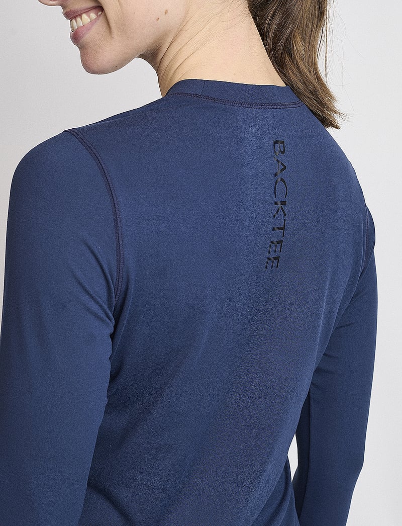 BACKTEE - Ladies First Skin Round Neck - långärmade tröjor - navy - 4