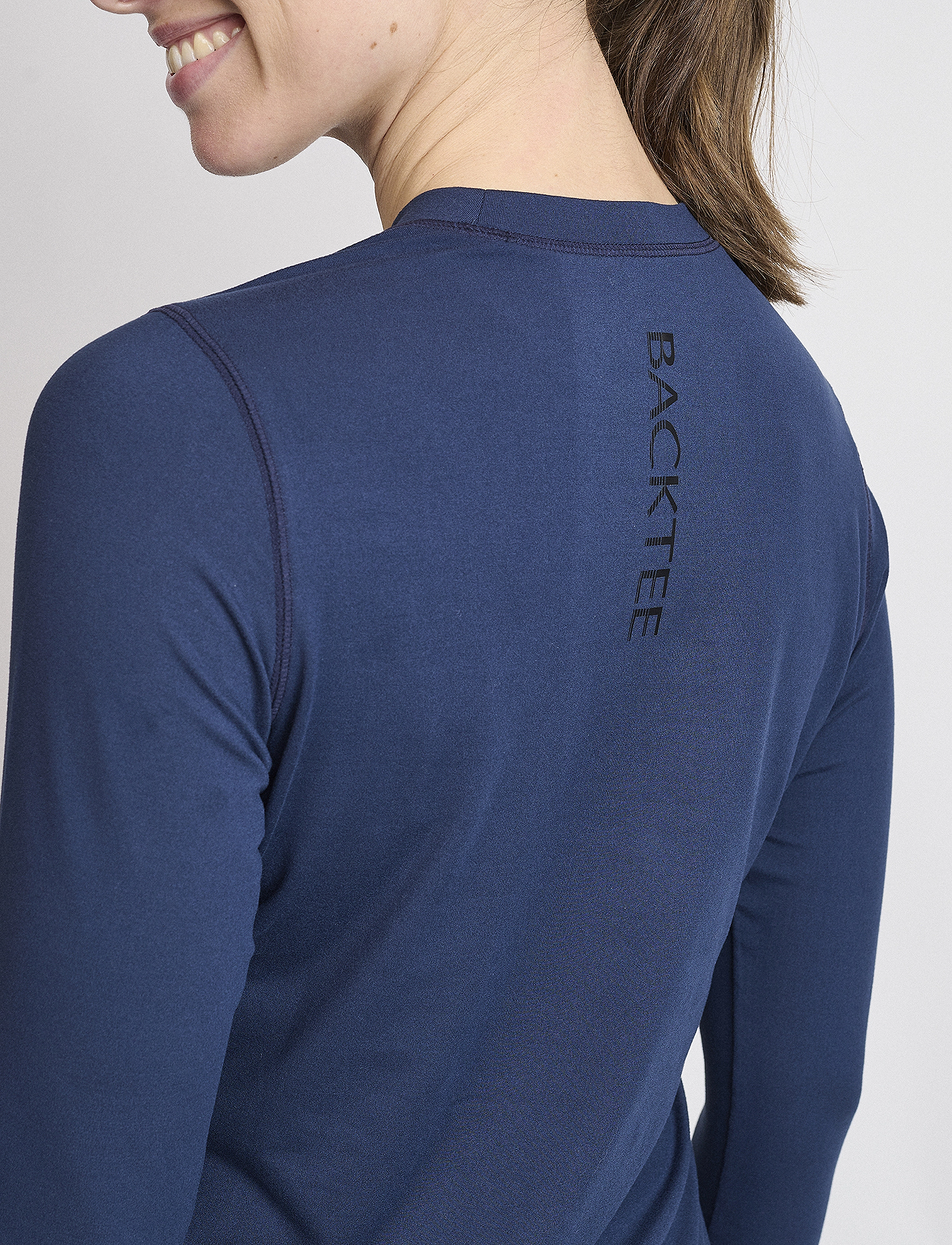 BACKTEE - Ladies First Skin Round Neck - alussärgid ja t-särgid - navy - 4