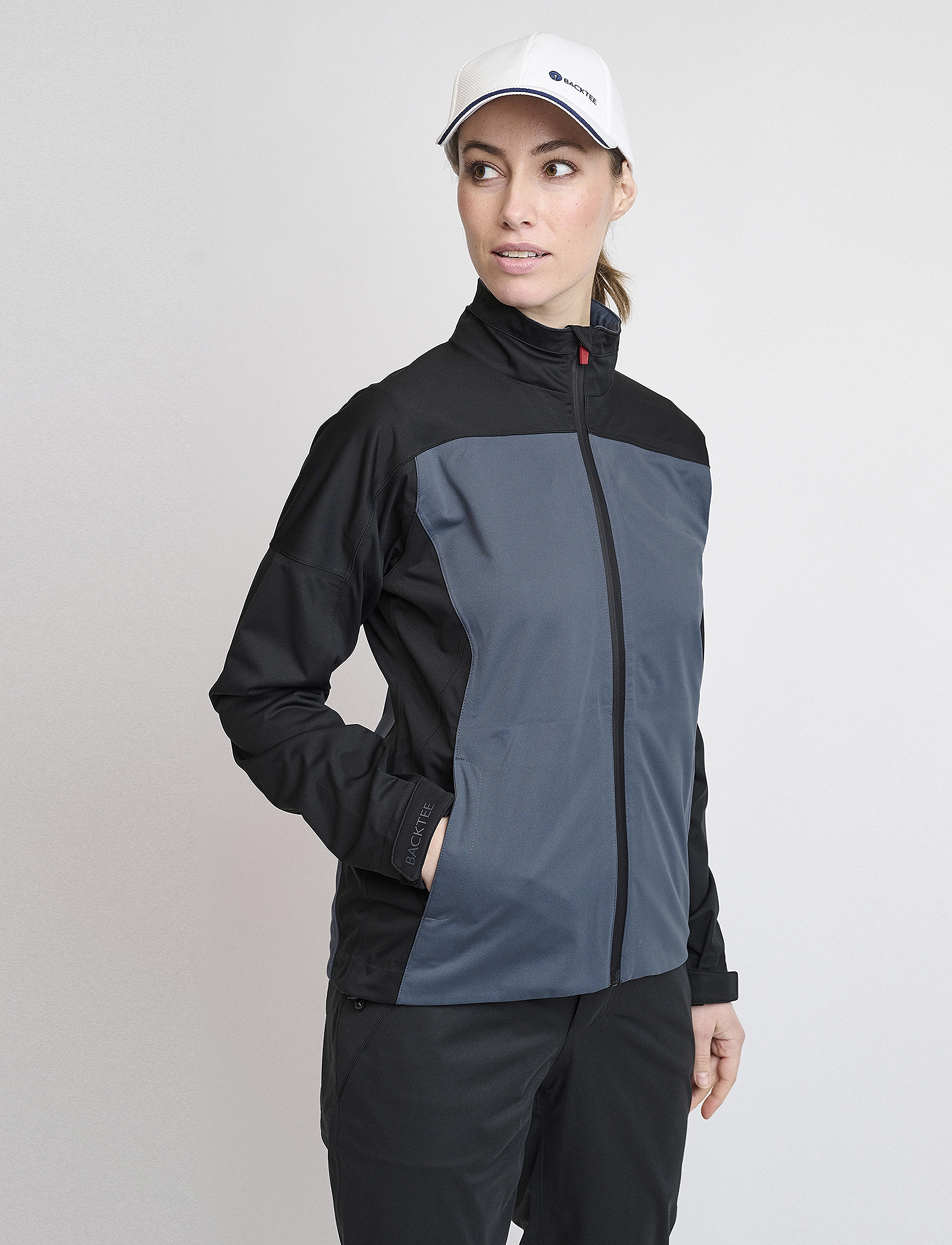 BACKTEE Ladies 4Ws Pro Rain Jacket, Kvinder, Pro Regnjakke, Blå, Str: L