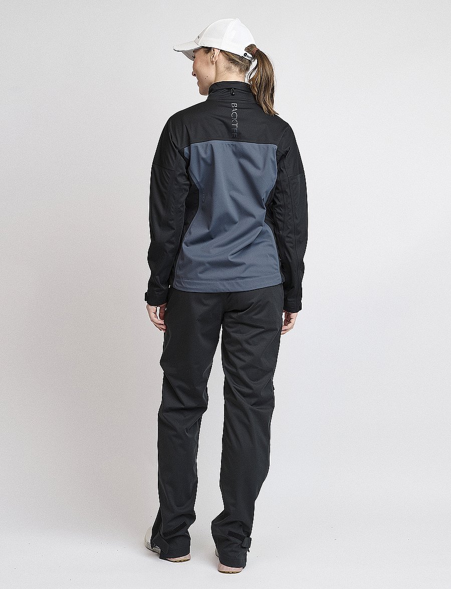BACKTEE - Ladies 4WS Pro Rain Jacket - kurtki golfowe - ombre blue - 2