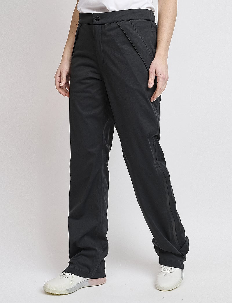BACKTEE - Ladies 4WS Pro Rain Pants 31" - golfbyxor - black - 0