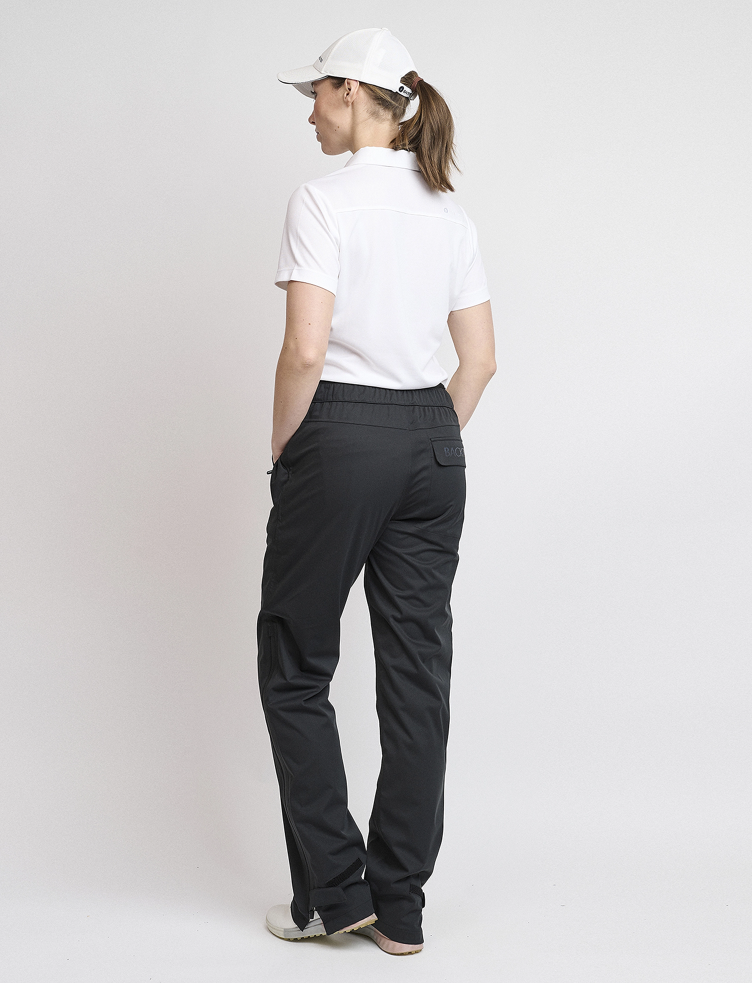 BACKTEE - Ladies 4WS Pro Rain Pants 31" - black - 3