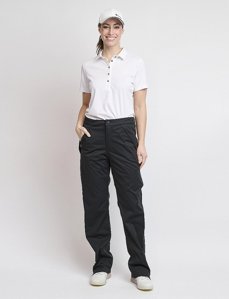 BACKTEE - Ladies 4WS Pro Rain Pants 31" - golfbyxor - black - 4