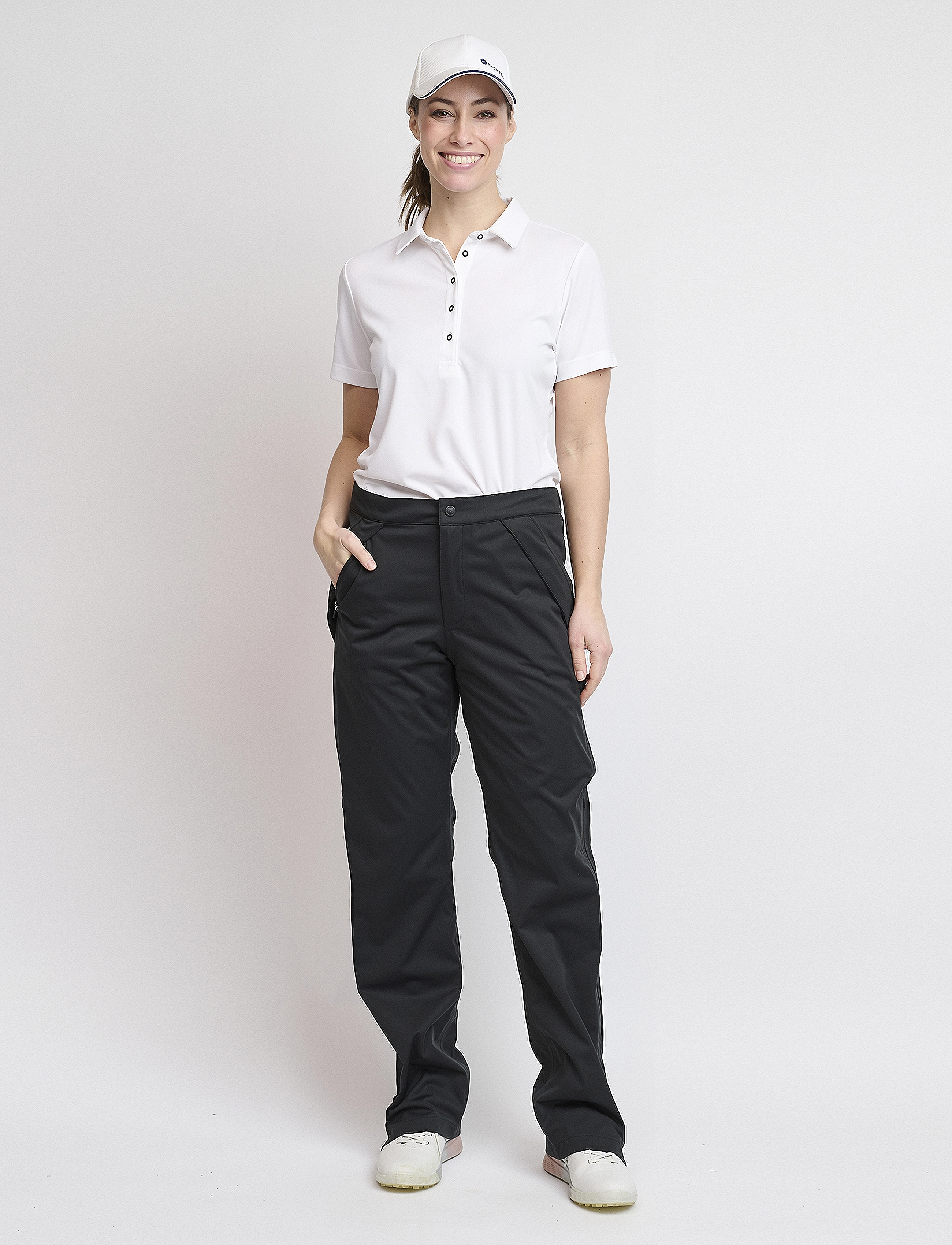 BACKTEE - Ladies 4WS Pro Rain Pants 31" - black - 4