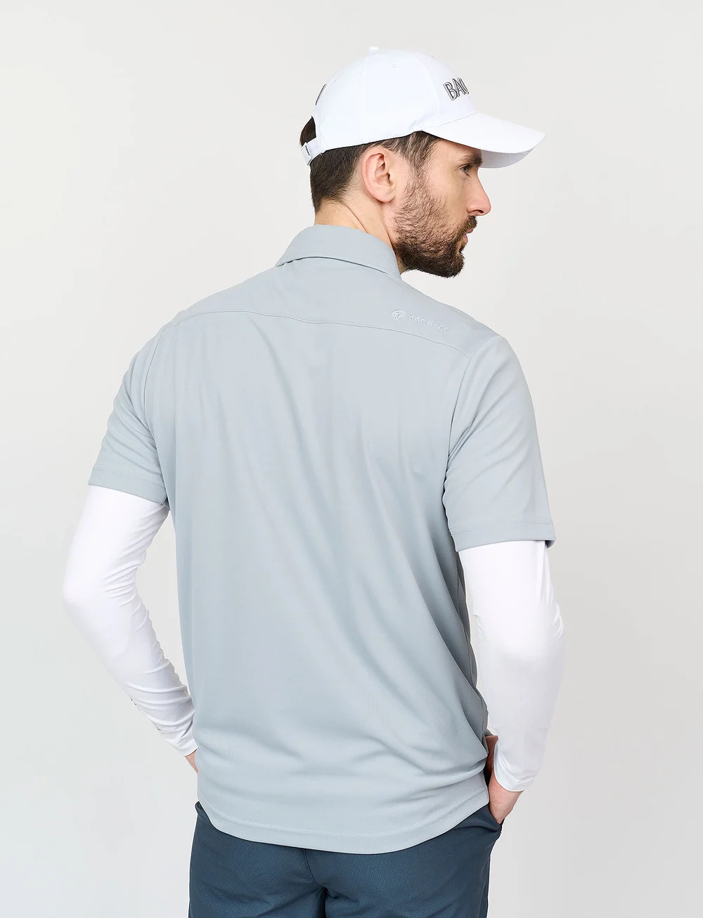 BACKTEE - Mens Performance Polo - oberteile & t-shirts - slate - 2