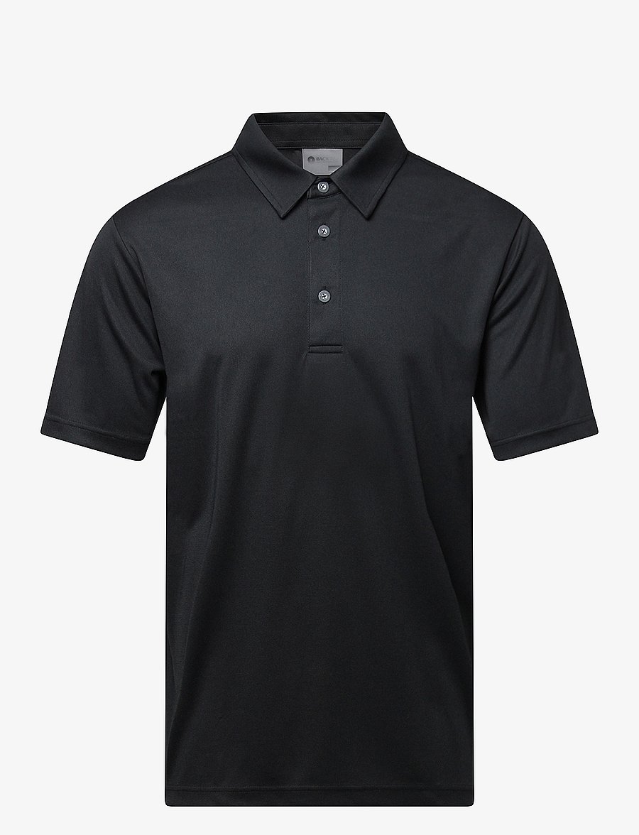 BACKTEE - Mens Performance Polo - toppe & t-shirts - black - 1