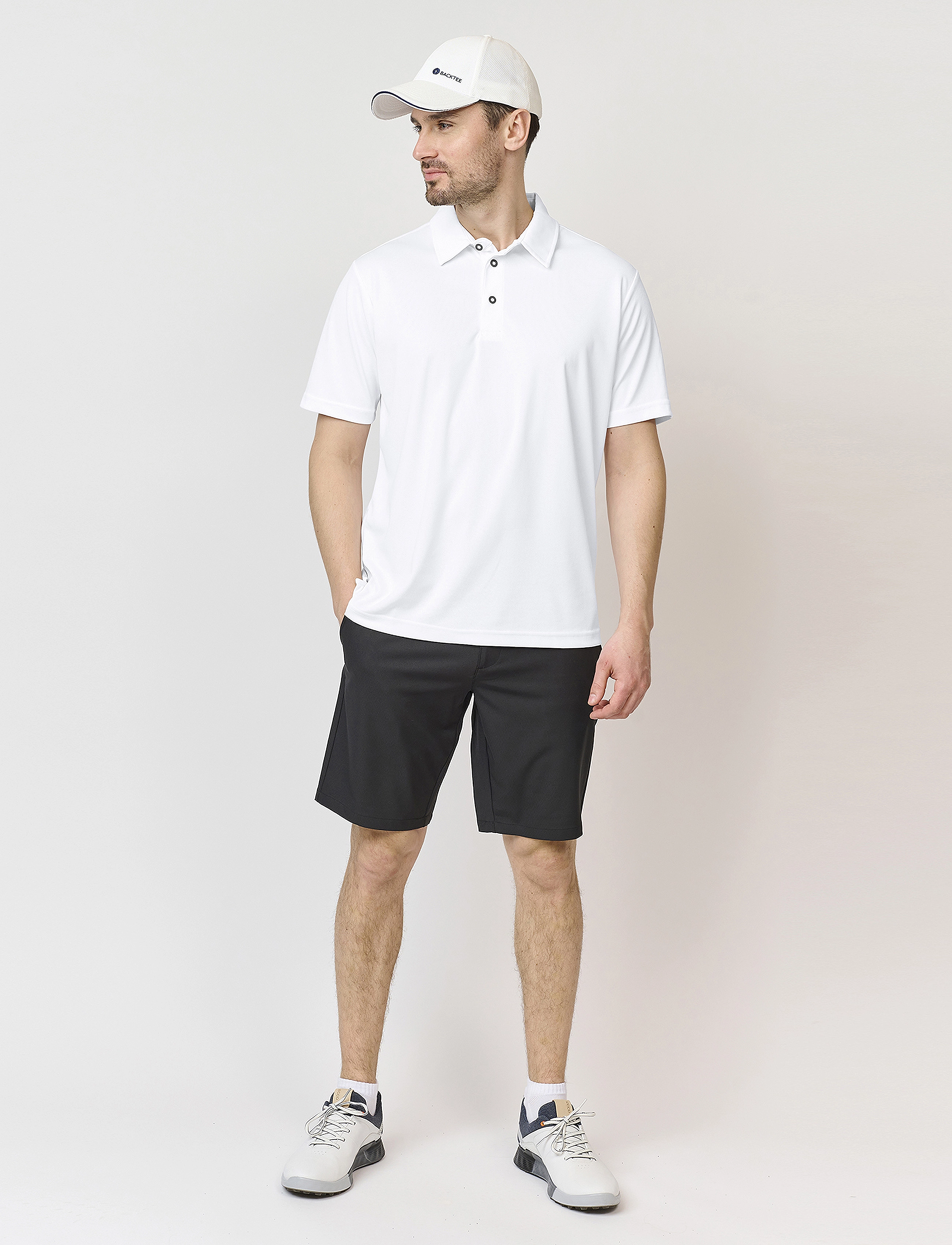 BACKTEE - Mens Performance Polo - män - optical white - 4