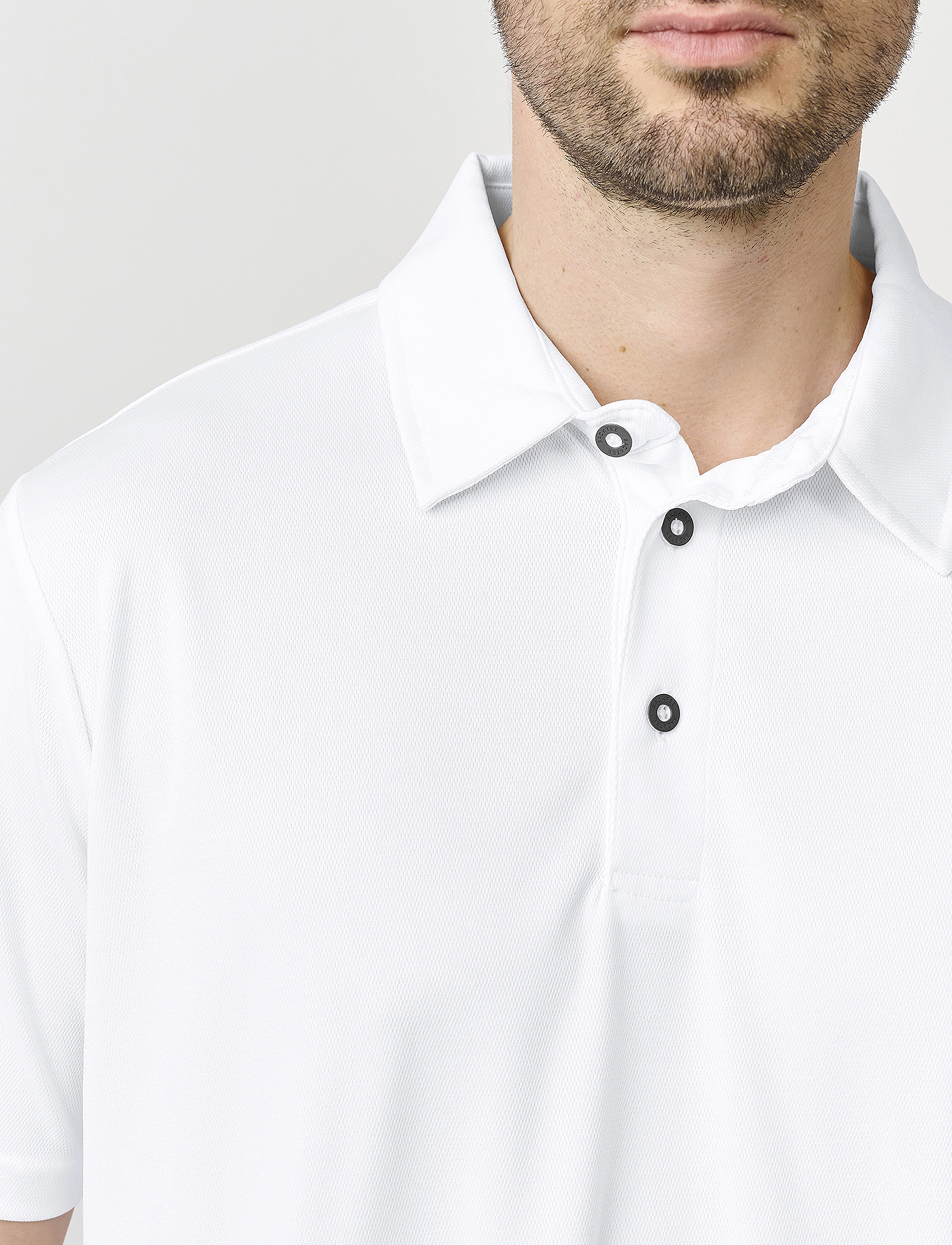 BACKTEE - Mens Performance Polo - män - optical white - 5