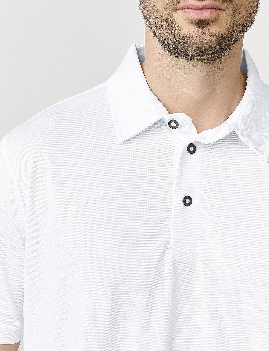 BACKTEE - Mens Performance Polo - oberteile & t-shirts - optical white - 5