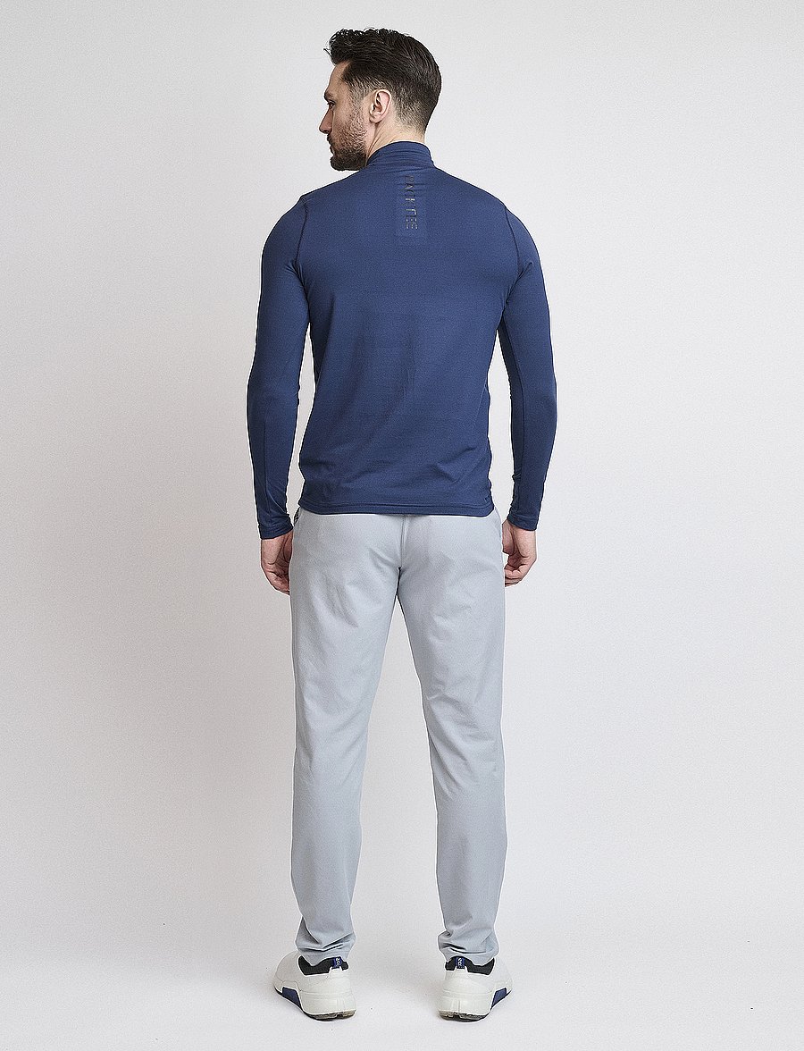 BACKTEE - Mens First Skin Turtle Neck - langermede topper - navy - 2