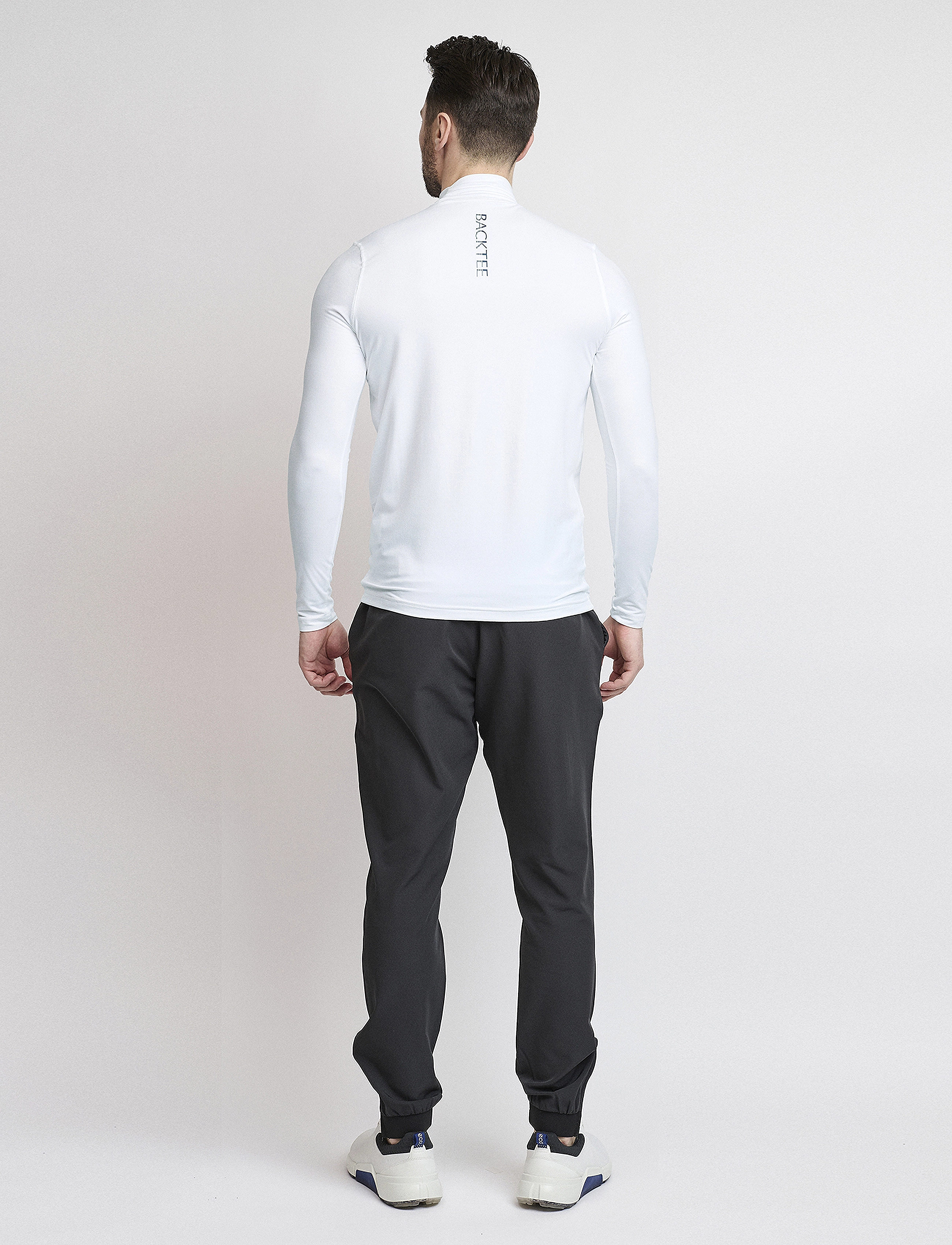BACKTEE - Mens First Skin Turtle Neck - pikkade varrukatega alussärgid - optical white - 2