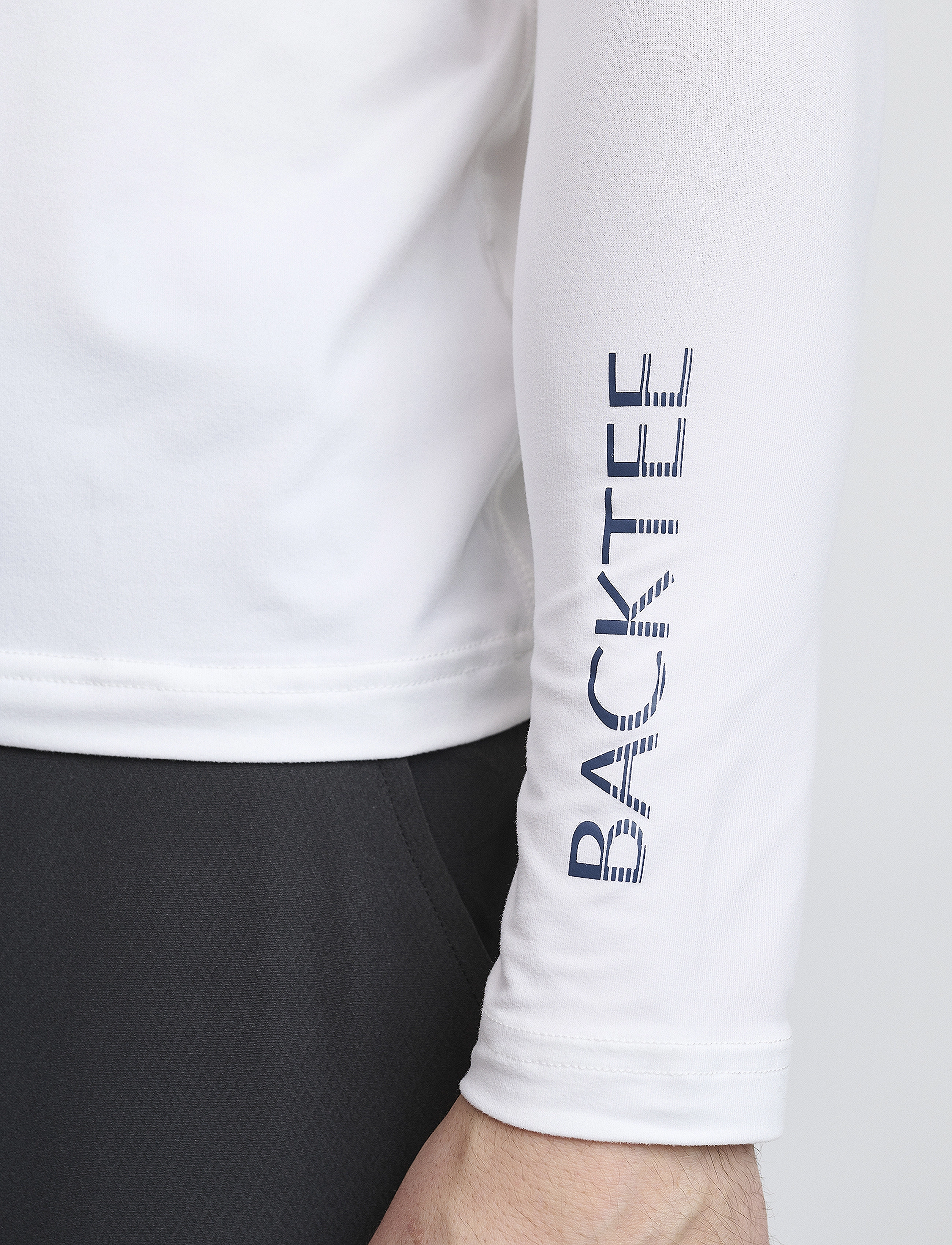 BACKTEE - Mens First Skin Turtle Neck - pikkade varrukatega alussärgid - optical white - 4