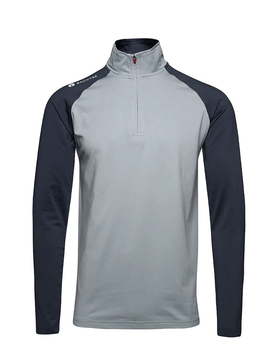 BACKTEE - Mens Zipneck Baselayer - flíspeysur og millilög - ombre blue - 1