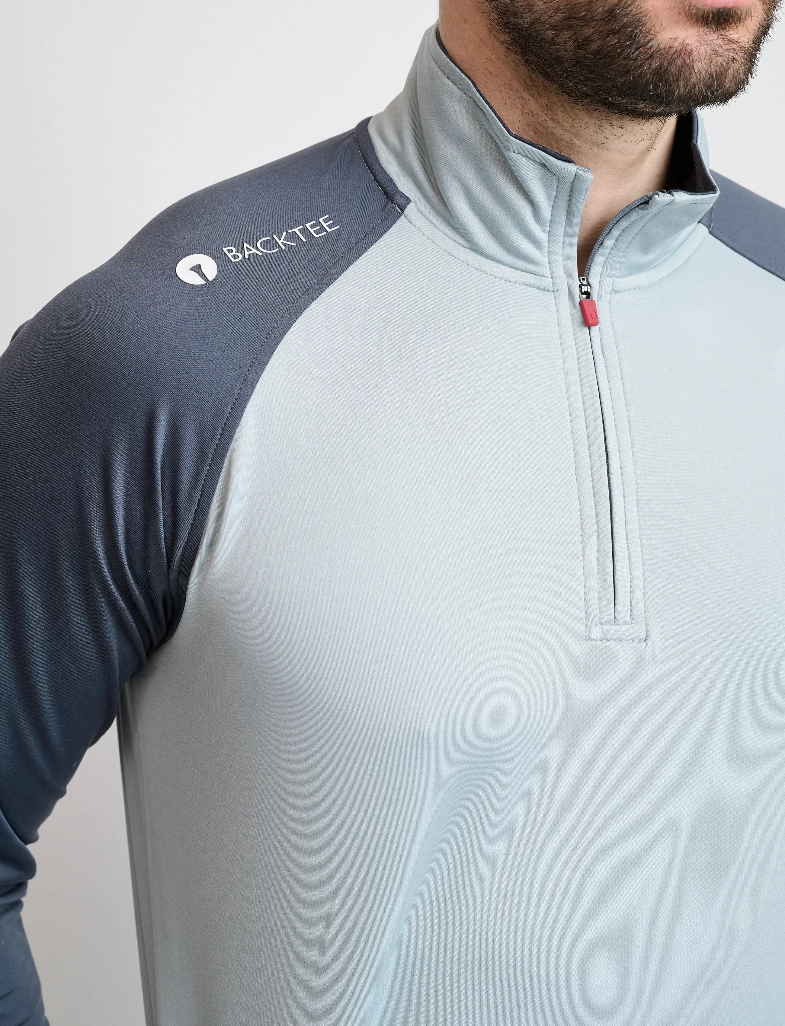 BACKTEE - Mens Zipneck Baselayer - fleece - ombre blue - 4