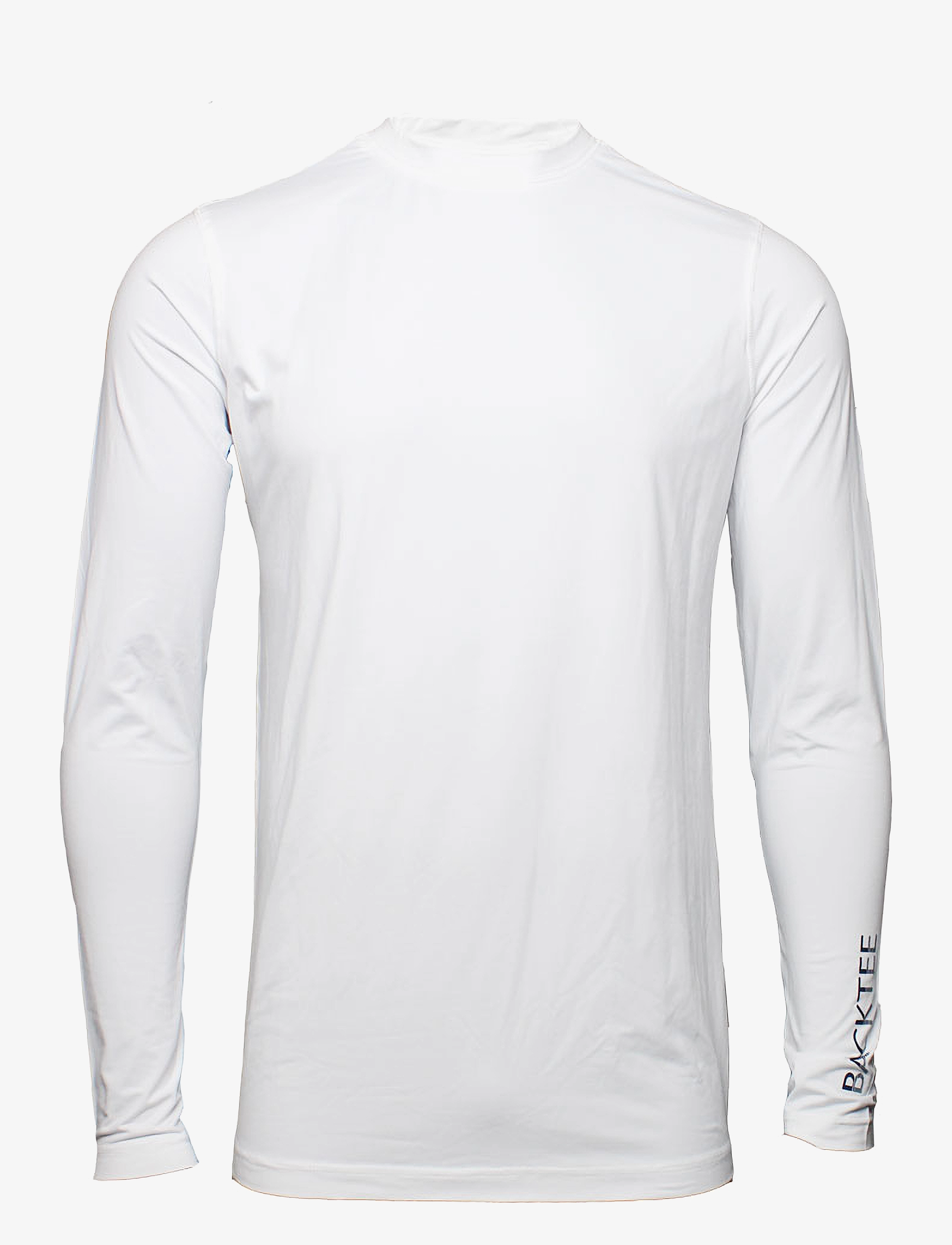 BACKTEE Mens First Skin Runder Hals Weiß - S - Herren
