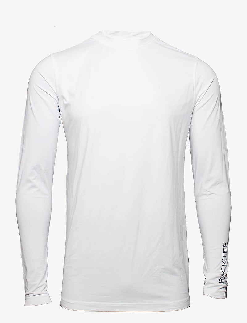 BACKTEE - Mens First Skin Round Neck - långärmade tröjor - optical white - 1