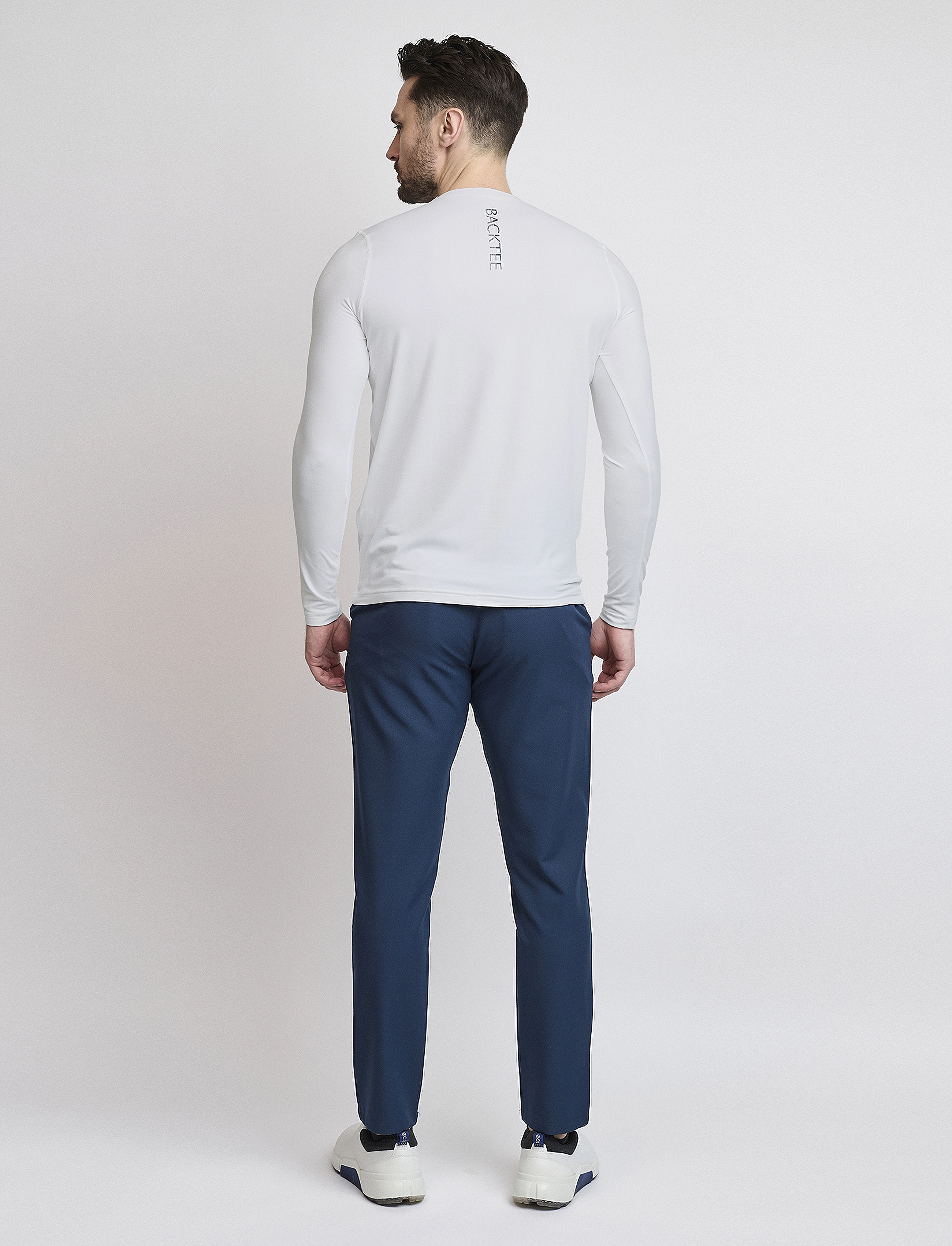 BACKTEE - Mens First Skin Round Neck - longsleeved tops - optical white - 2