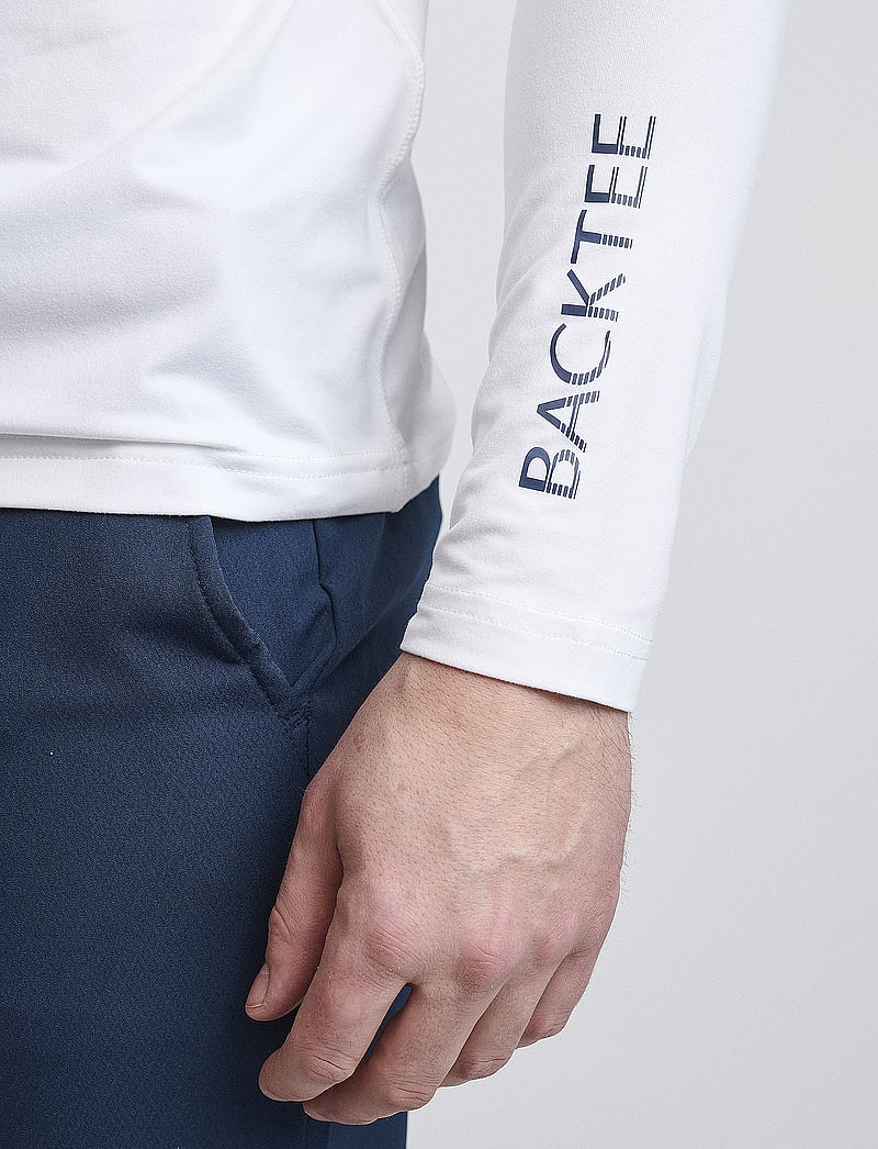 BACKTEE - Mens First Skin Round Neck - långärmade tröjor - optical white - 4