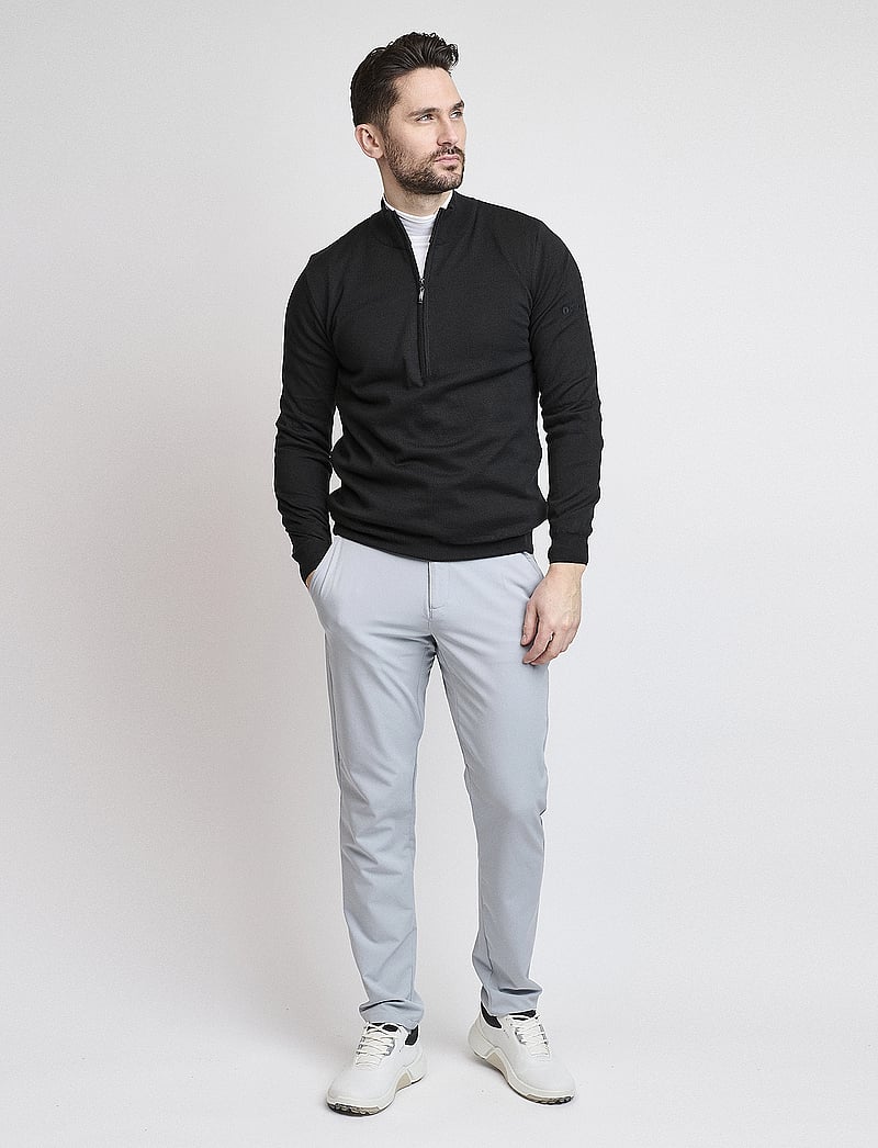 BACKTEE - Mens Windbreaker Sweater - half zip-tröjor - black - 3