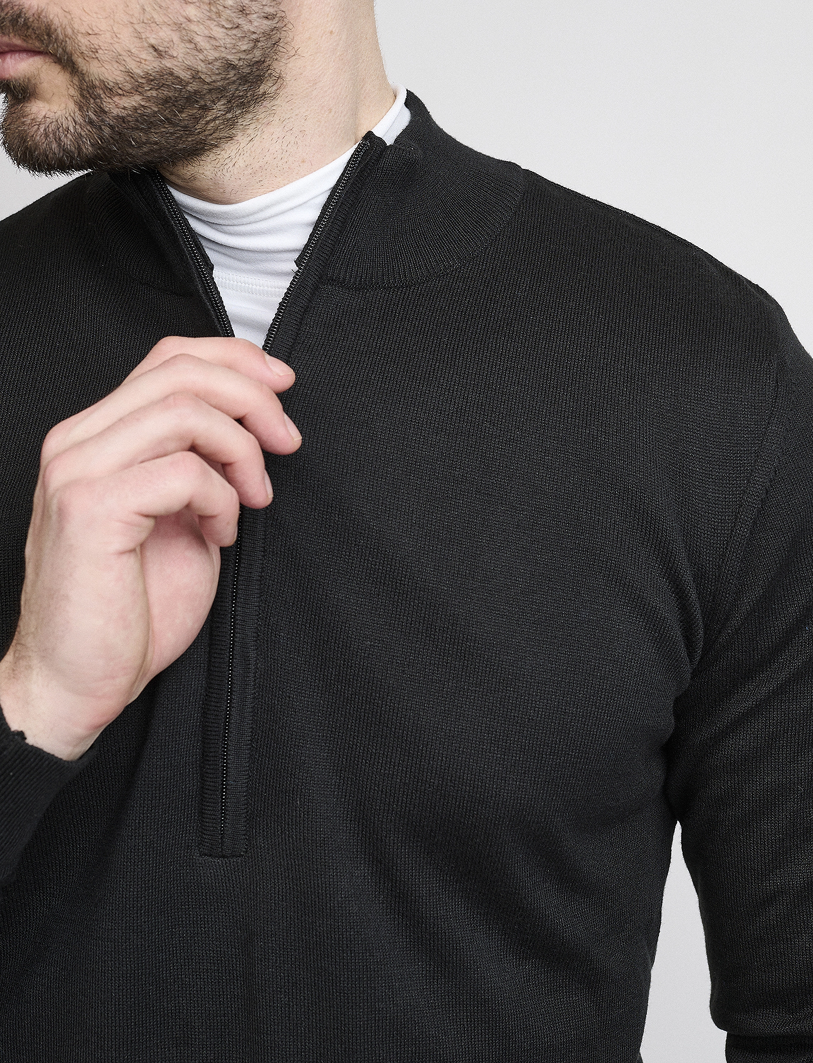 BACKTEE - Mens Windbreaker Sweater - black - 4