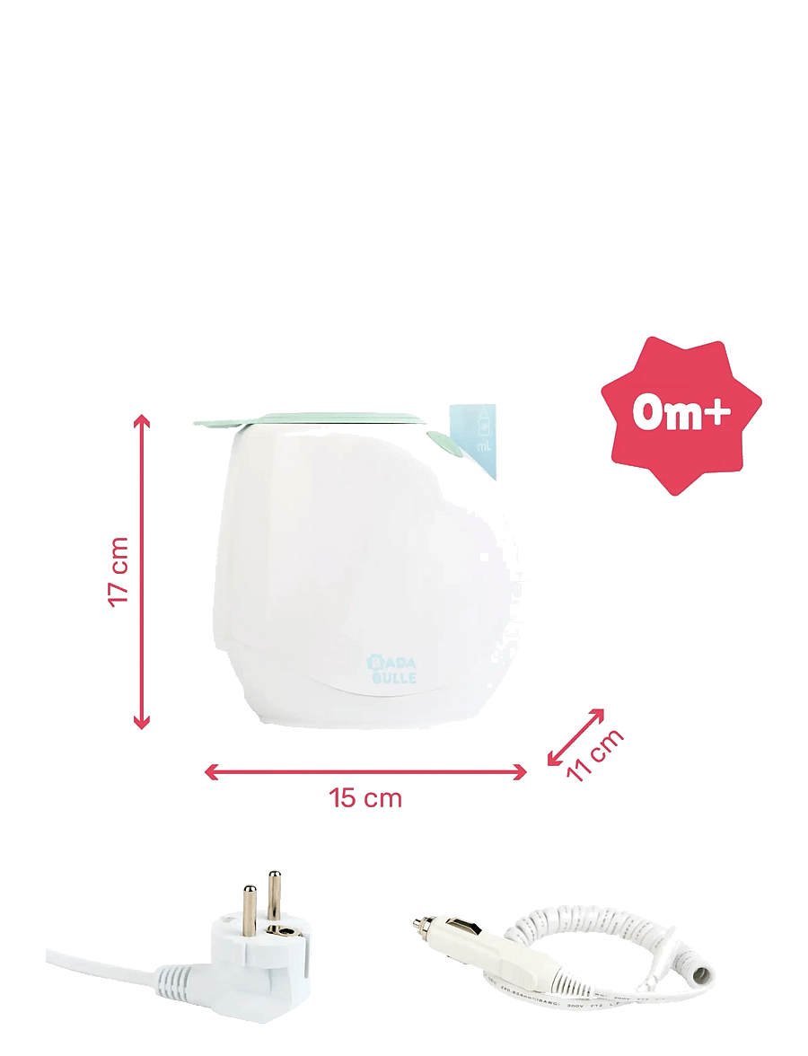 Badabulle - Easy+ Pastel Home/car bottlewarmer - mata - white - 3