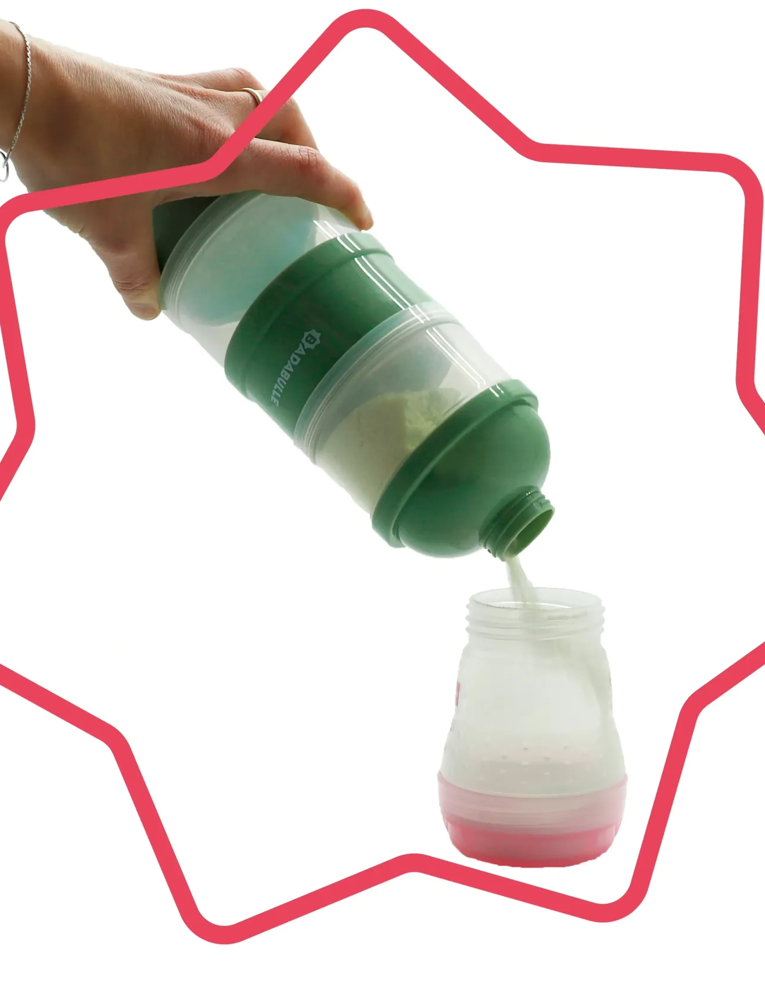 Badabulle Dispenser Box, One Size, Green, Baby Feeding > Baby Food Containers, Børn
