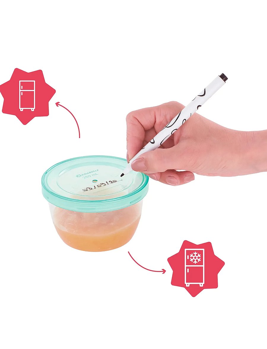 Badabulle - BADABOWLS 5 x 250 ML - contenants de nourriture pour bébé - multi - 5