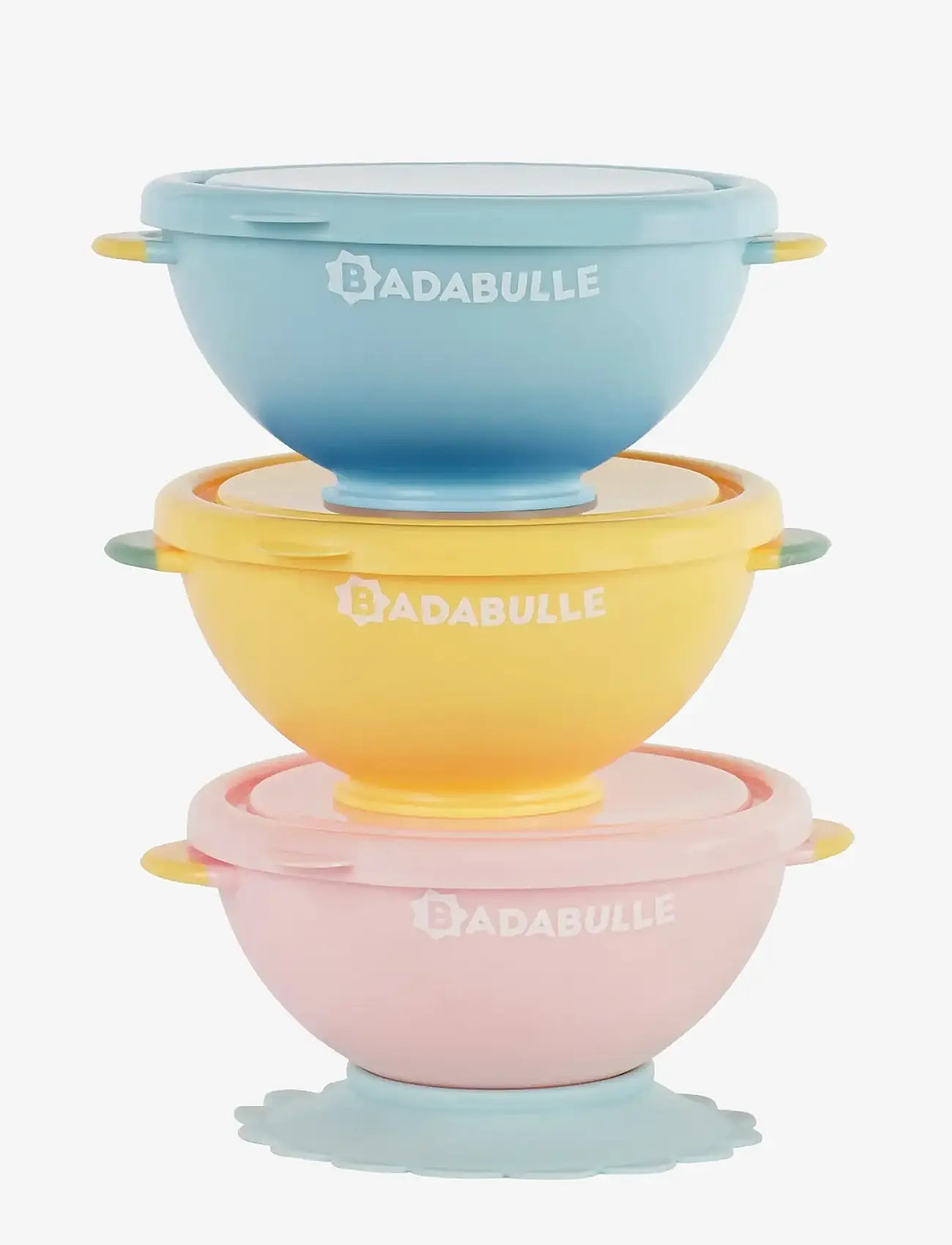 Badabulle - NON-SLIP BOWLS - opbevaringsbøtter til babymad - multi - 1