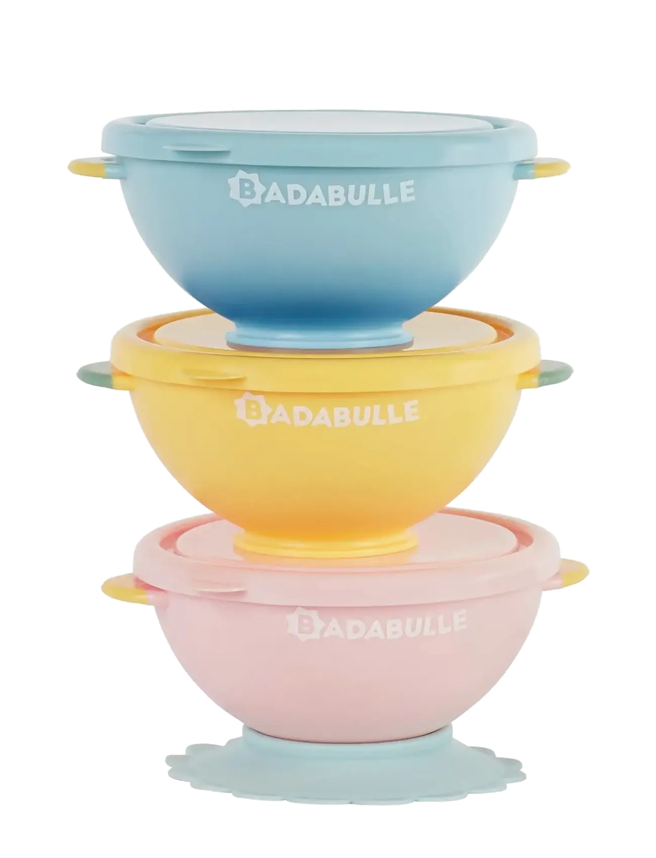 Badabulle NON-SLIP BOWLS - Babyprodukter - MULTI / blue