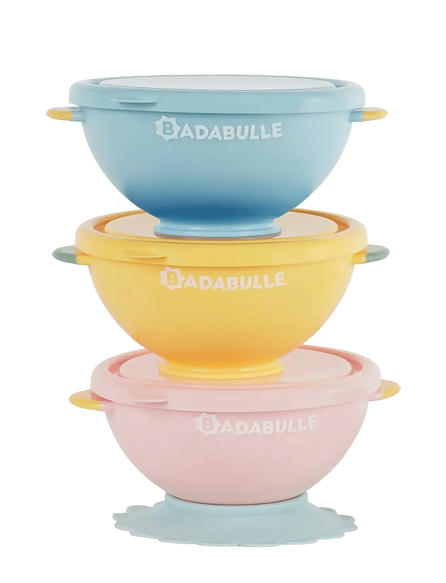 Badabulle - NON-SLIP BOWLS - beholdere for barnemat - multi - 1