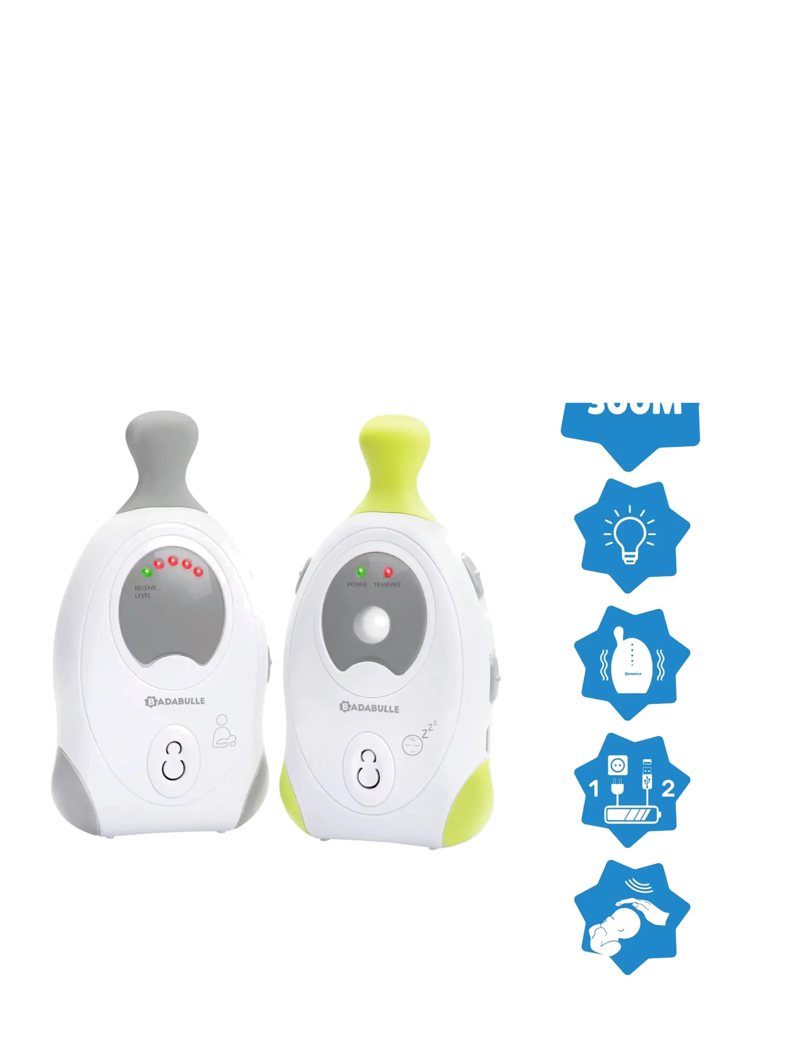 Badabulle - BABY ONLINE 300M+ - babyphone - white - 2