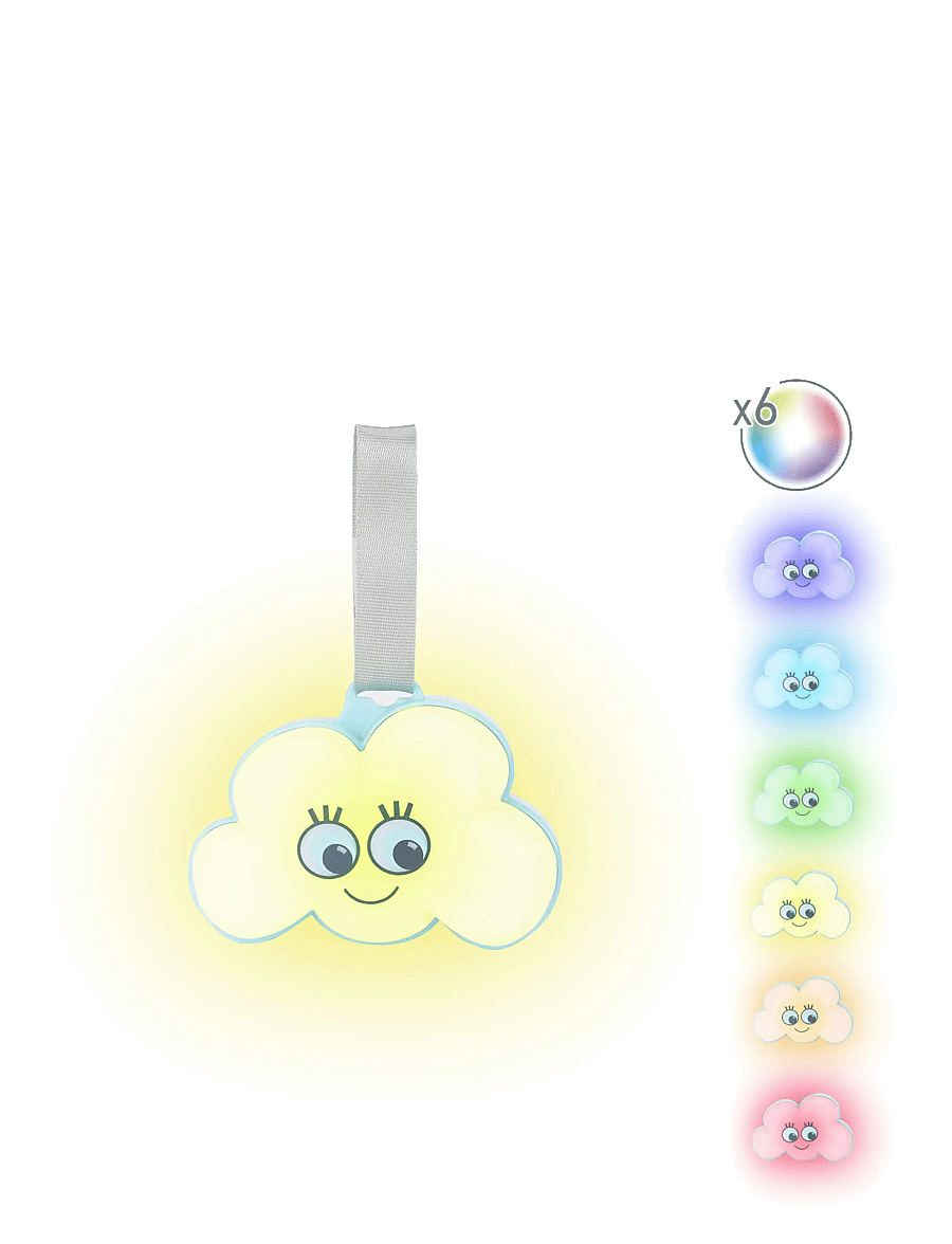 Badabulle - CLOUD NIGHTLIGHT - nachtlampen - white - 2