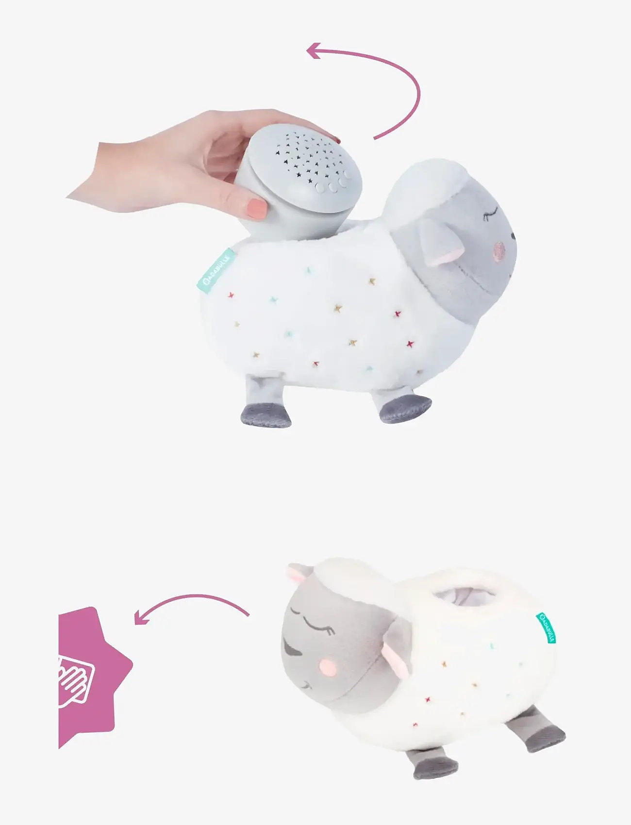 Badabulle - CUDDLY TOY NIGHTLIGHT - Öölambid - white - 3