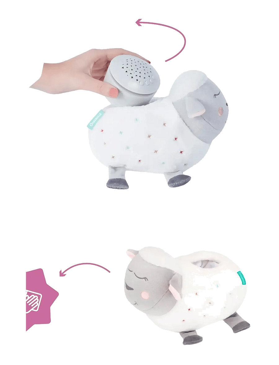 Badabulle - CUDDLY TOY NIGHTLIGHT - natlamper - white - 3